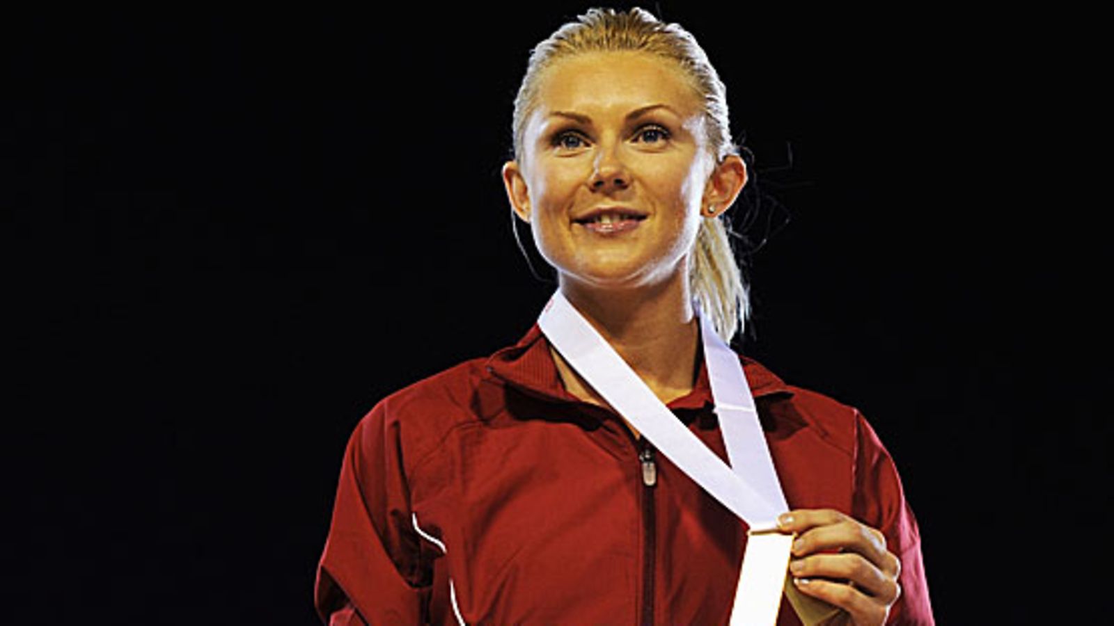 Latvialainen Ineta Radevica voitti pituushypyn EM-kultaa Barcelonassa 2010.