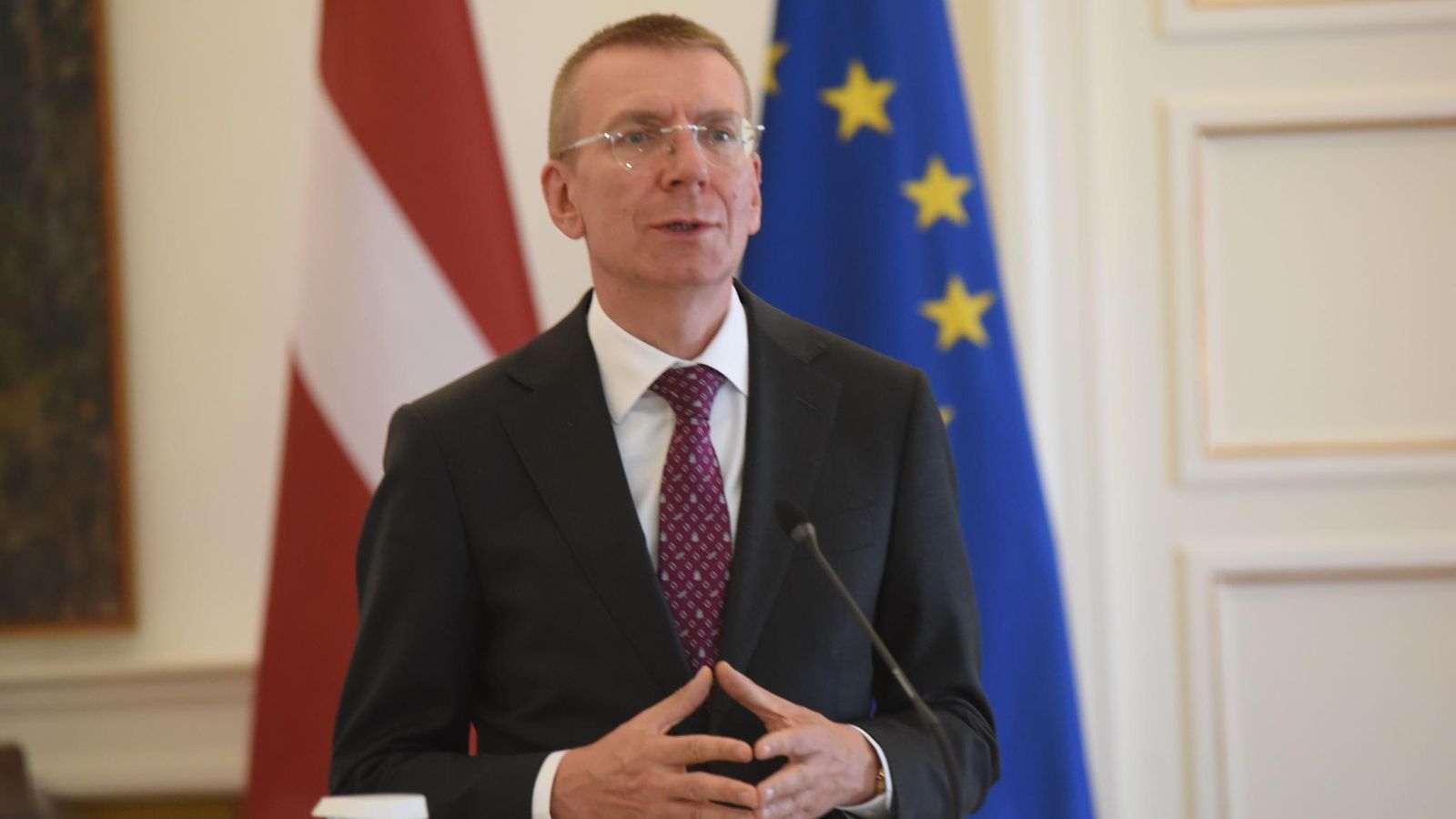 Latvian presidentti Edgars Rinkevics