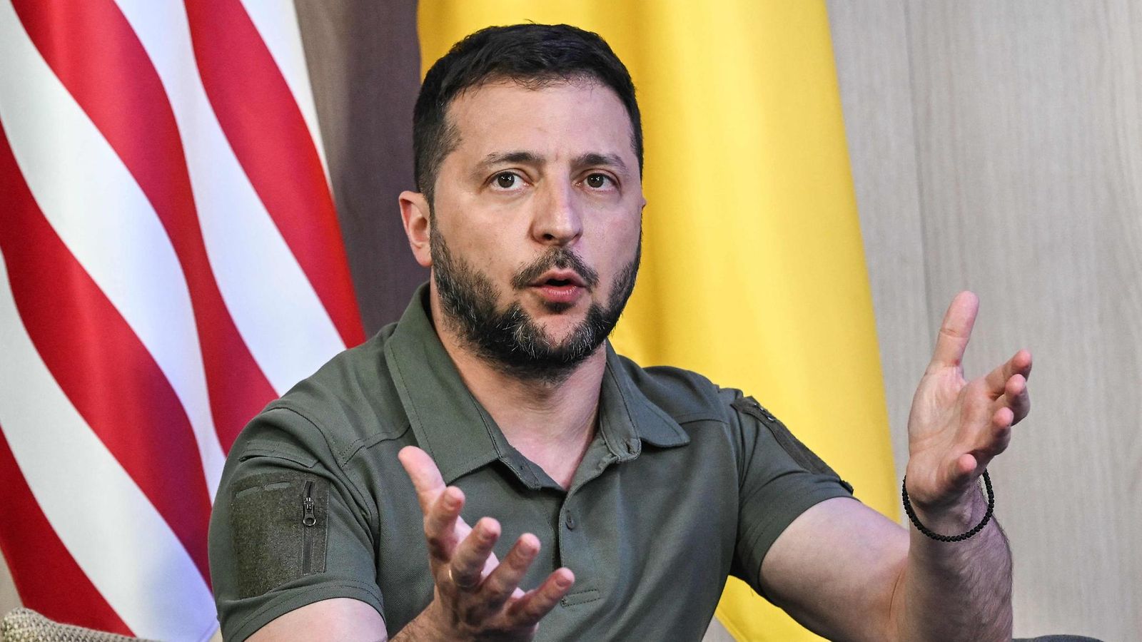 Ukrainan presidentti Zelenskyi 12. heinäkuuta 2023.