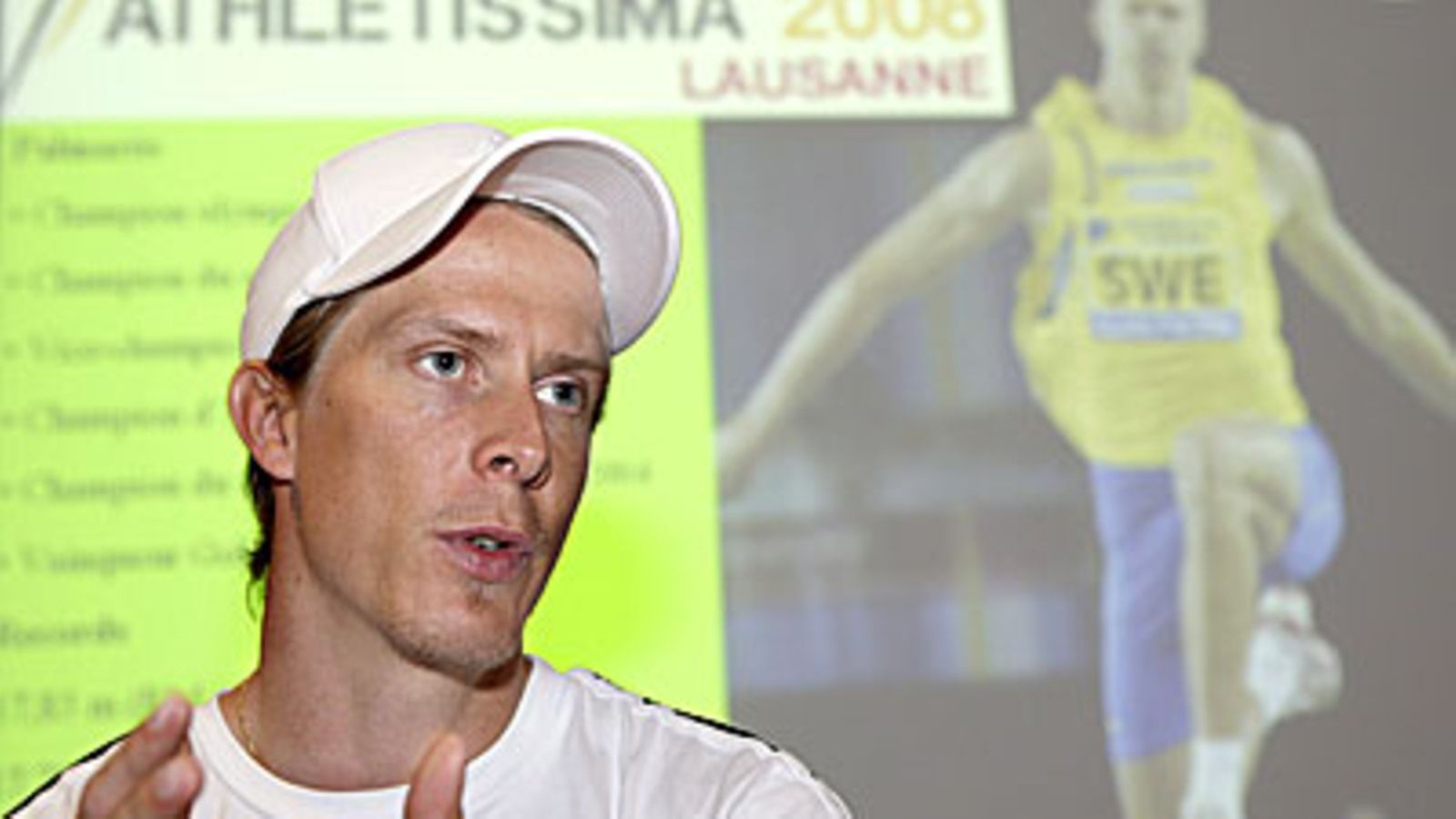 Christian Olsson, kuva: EPA/LAURENT GILLIERON