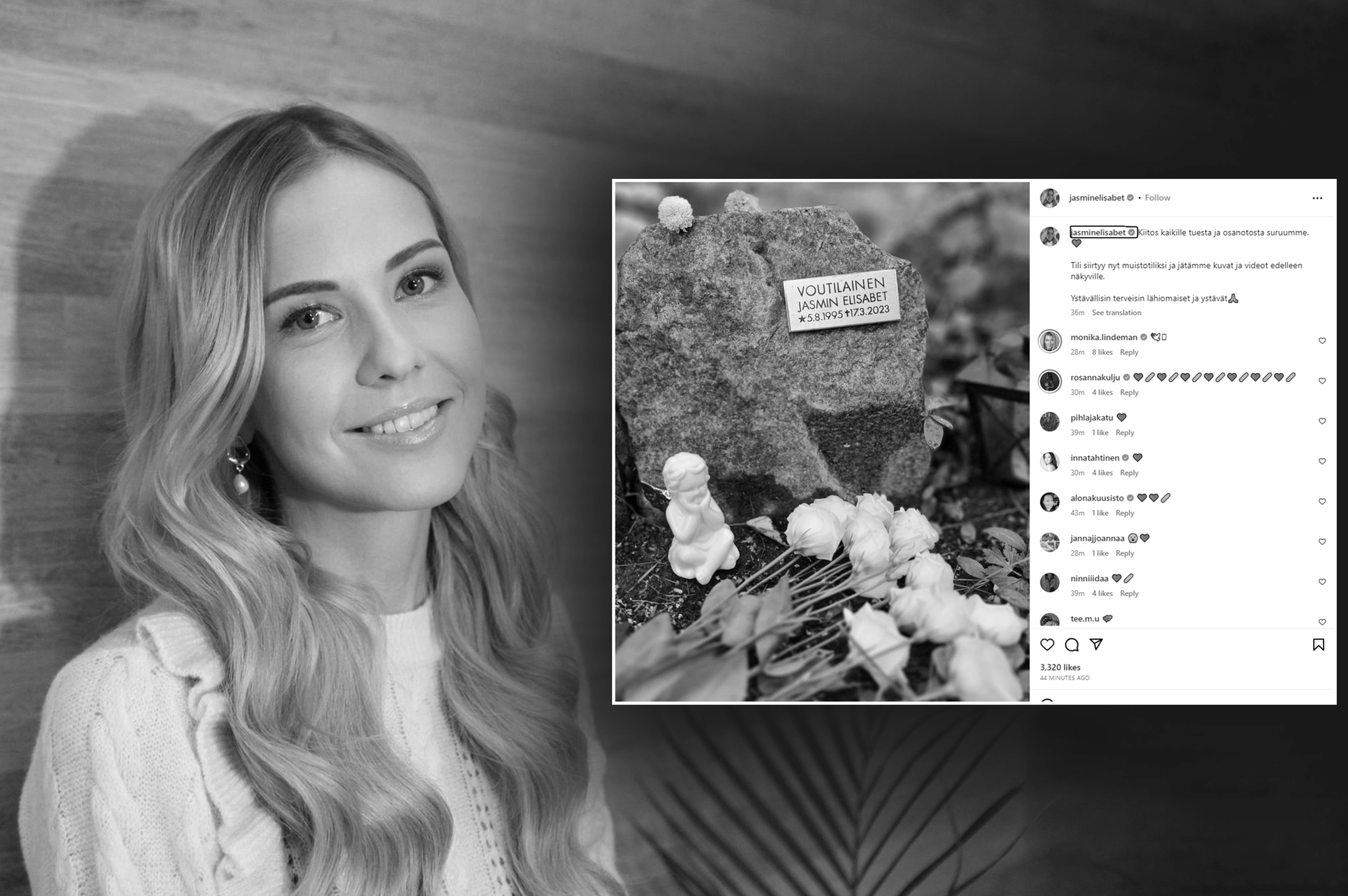 Edesmenneen Jasmin Voutilaisen läheiset julkaisivat koskettavan viestin |  MTV Uutiset