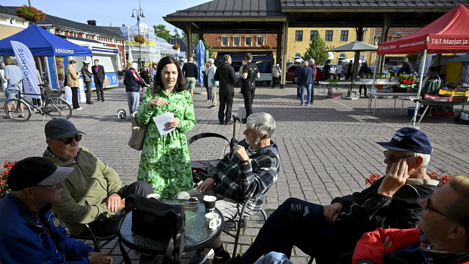 Sosiaaliturvaministeri Grahn-Laasonen Raumalla 18. elokuuta