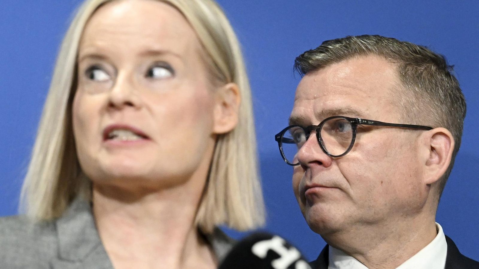 Valtiovarainministeri Riikka Purra ja pääministeri Petteri Orpo syyskuussa 2023.
