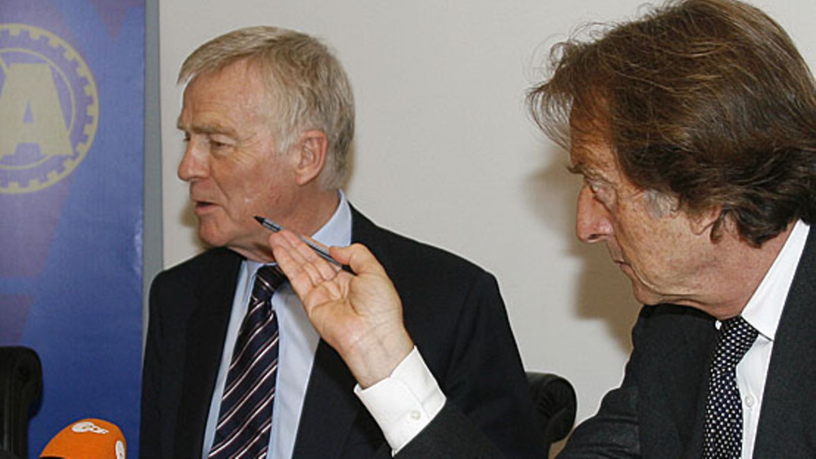 Max Mosley ja Luca di Montezemolo, kuva: EPA/GARETH WATKINS