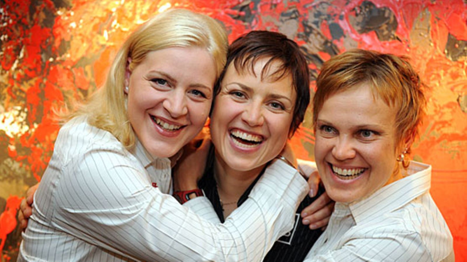 Sanna Sten, Ilona Hiltunen ja Minna Nieminen, kuva: Lehtikuva