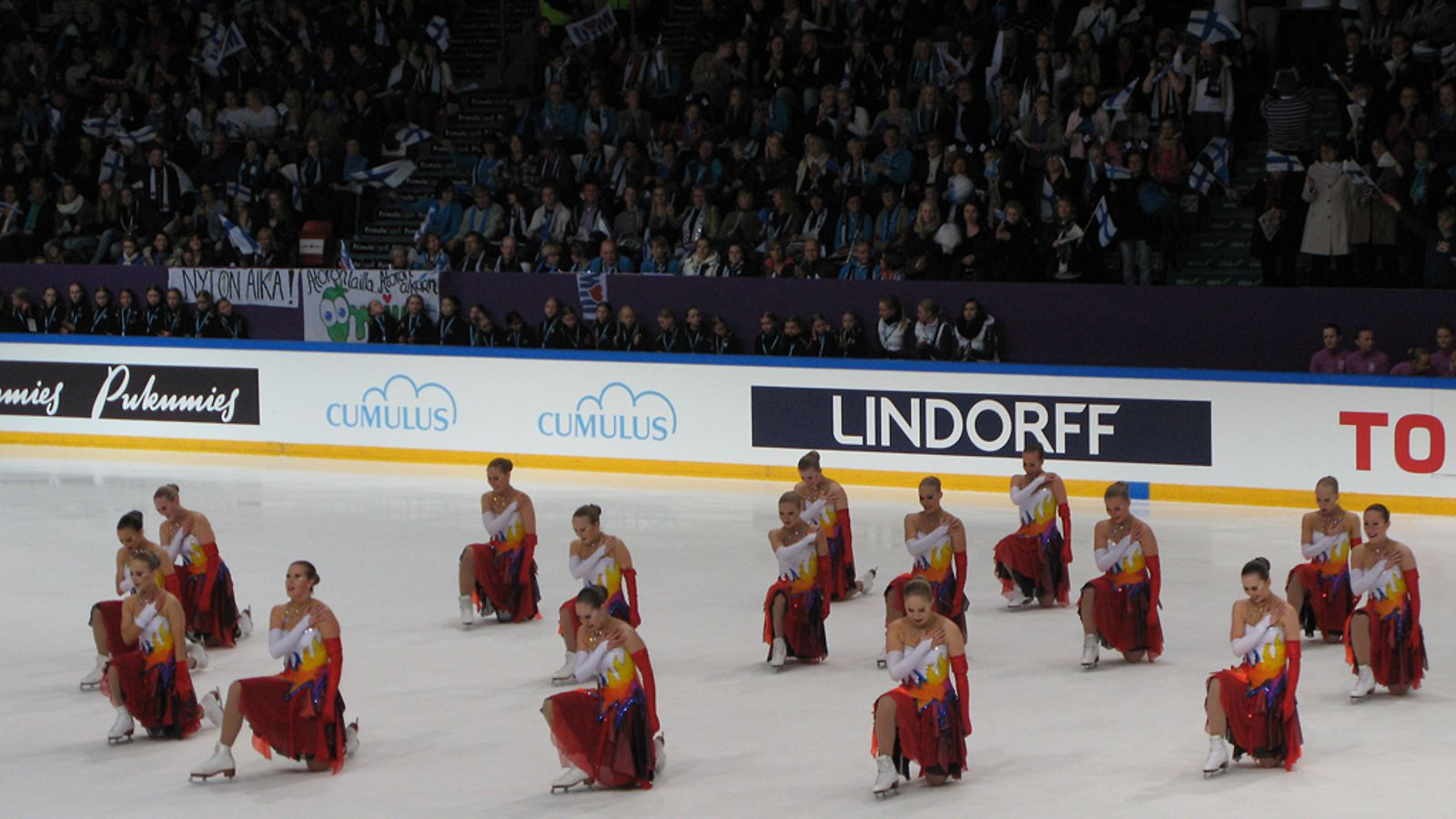 Rockettes kiittää yleisöä