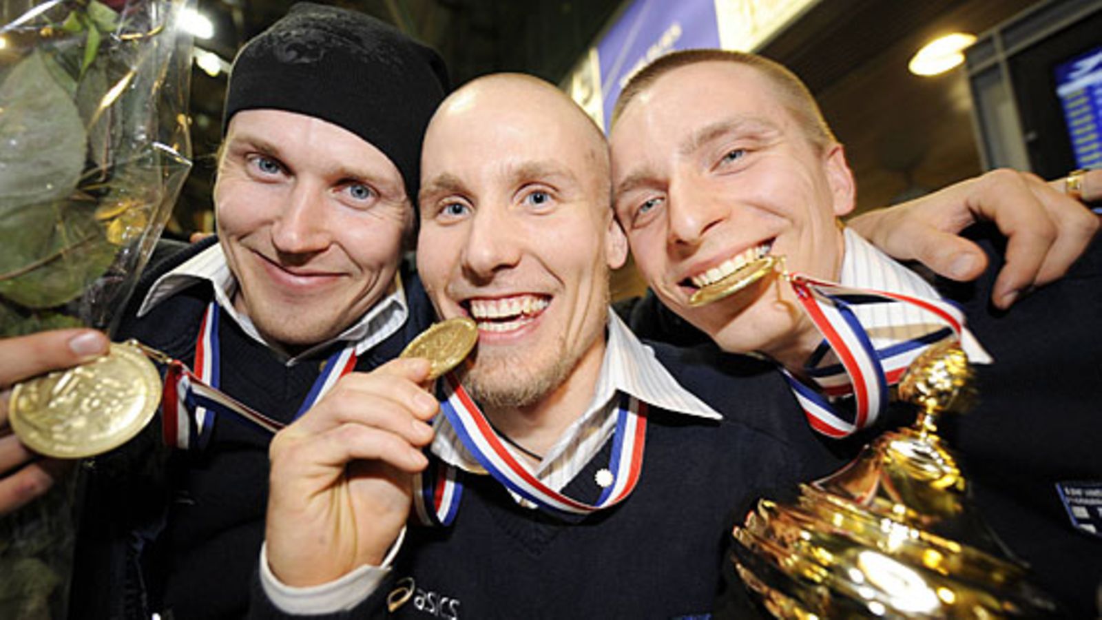 Mika Kohonen (vas.), Mikael Järvi ja Tero Tiitu. Kuva: Martti Kainulainen/LEHTIKUVA.