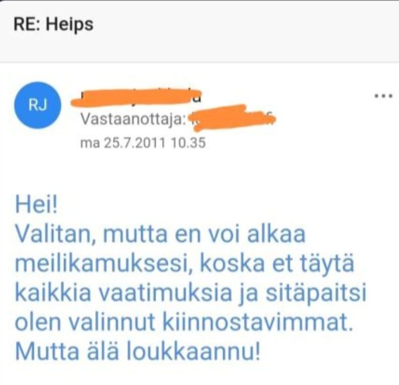 älä käytä muissa_tyly vastaus