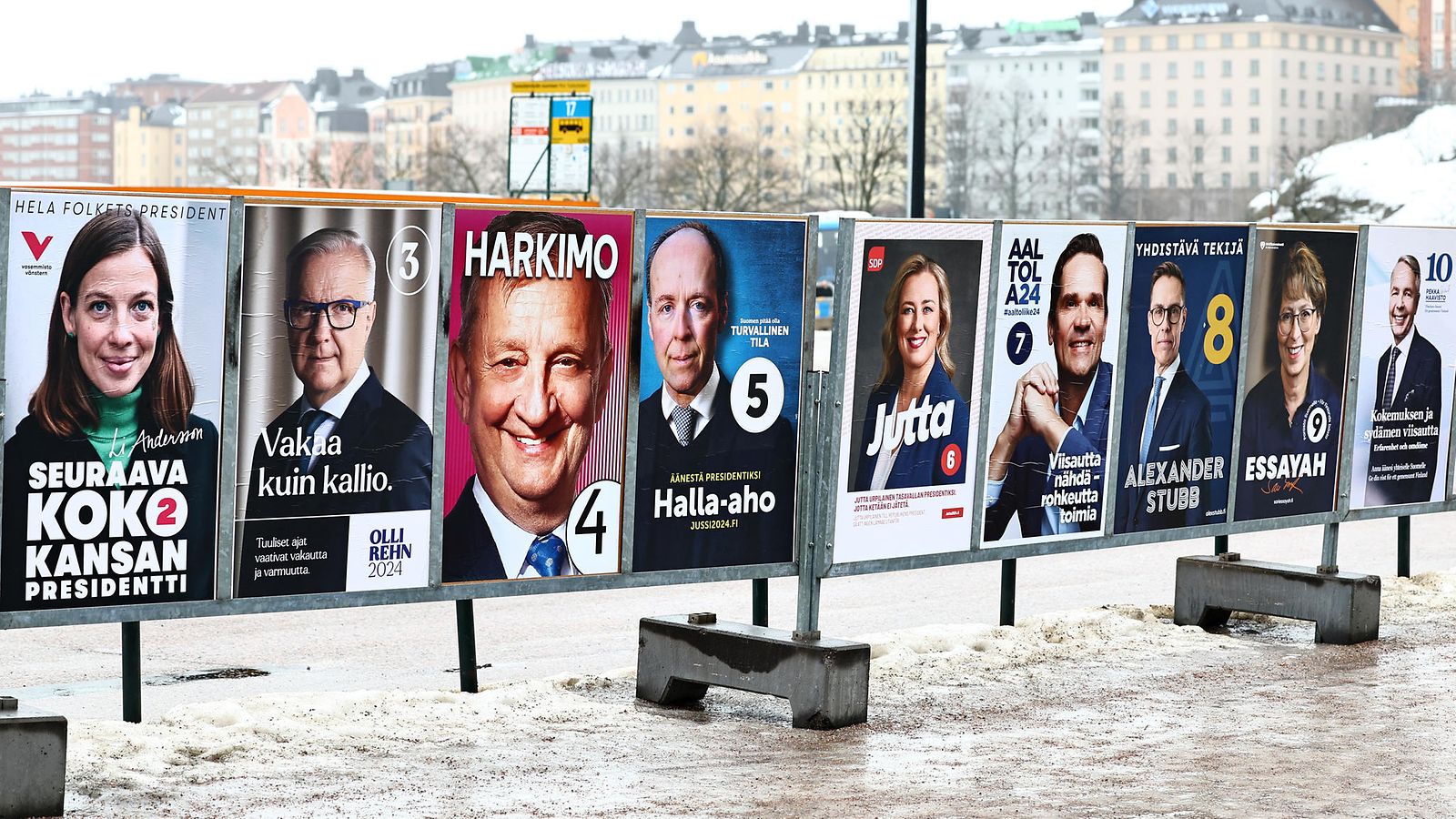 AOP Presidenttiehdokkaat vaalijulisteet