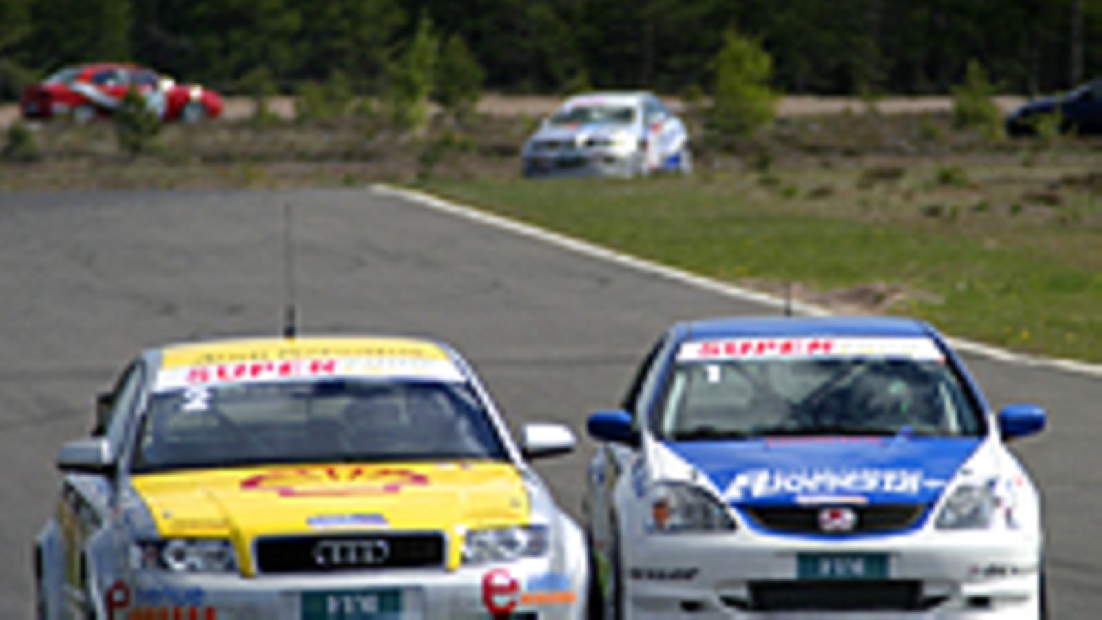 Olli Haapalainen ja Pasi Lähteenmäki, kuva: Matti Ouvinen/www.racingimages.fi