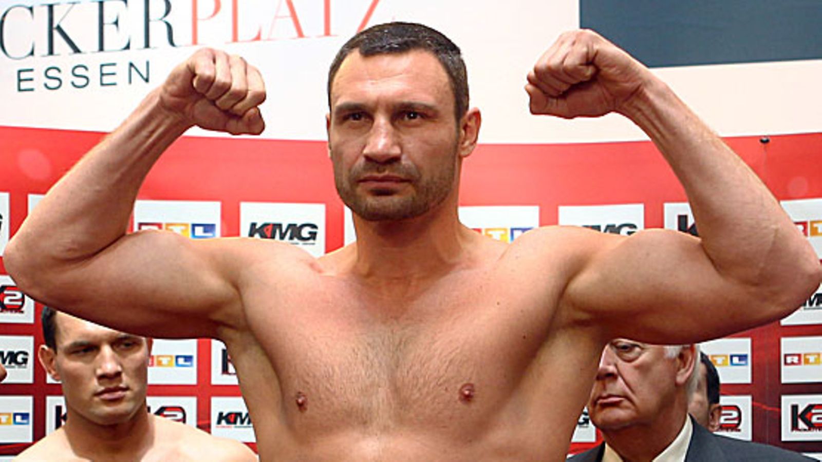 Vitali Klitshko ja Albert Sosnowski, kuva: Lars Baron/Getty Images