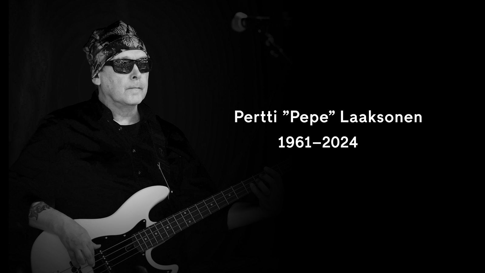 Pertti Pepe Laaksonen mustavalko