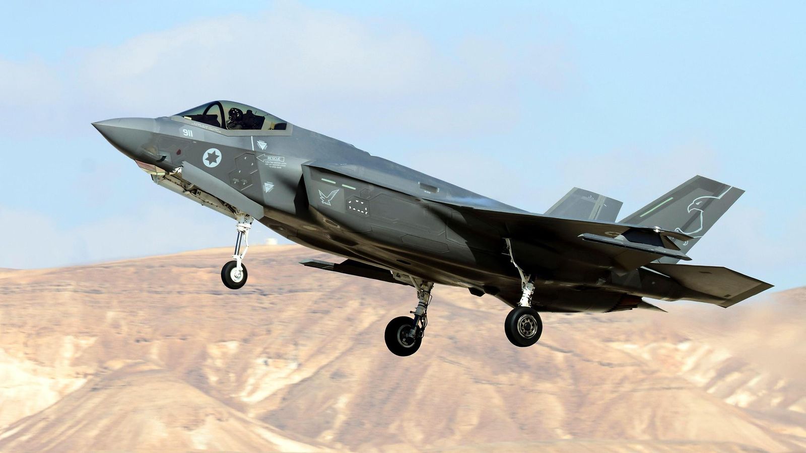 Israelin F-35-hävittäjä lokakuussa 2021 julkaistussa kuvassa.