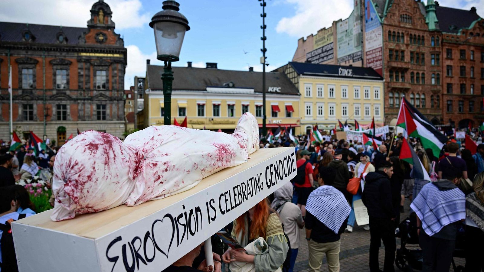 euroviisut malmö mielenosoitus palestiina lehtikuva