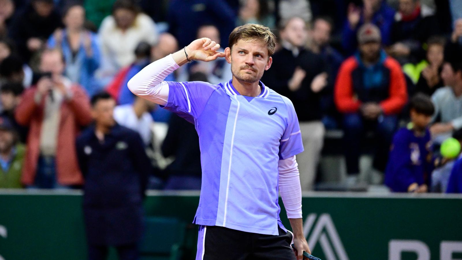 David Goffin teki mielipiteensä selväksi häntä häirinneille katsojille ottelun jälkeen.