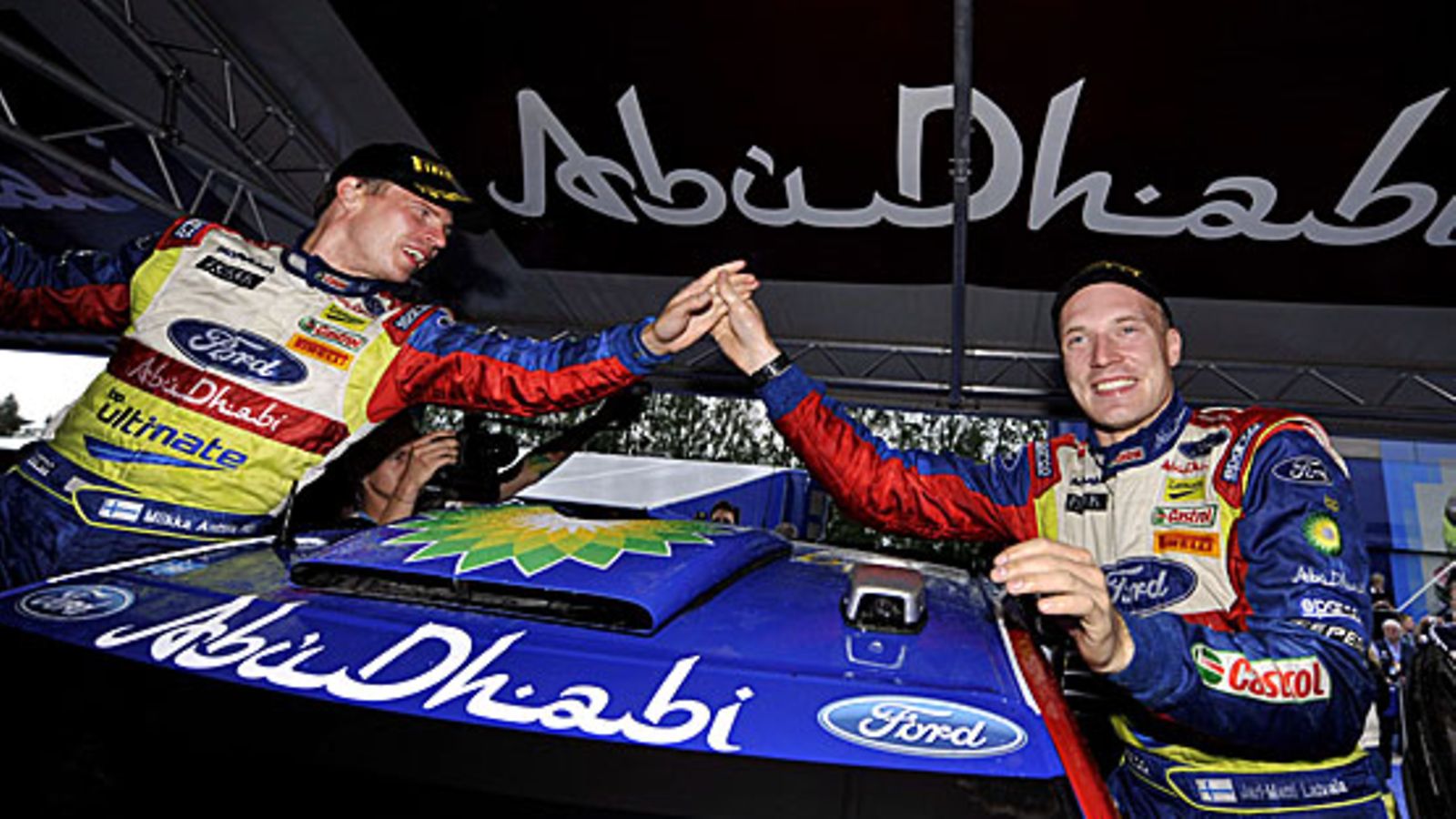 Jari-Matti Latvala ja Miikka Anttila, kuva: Roni Rekomaa / Lehtikuva