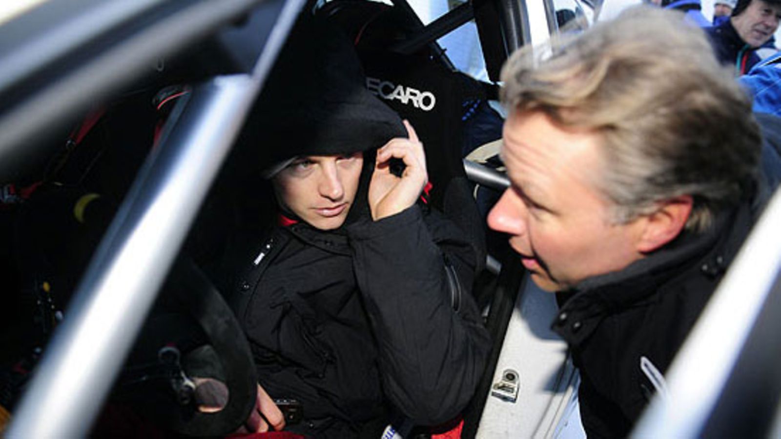 Kimi Räikkönen ja Jyrki Järvilehto, kuva: Lehtikuva/Heikki Saukkomaa