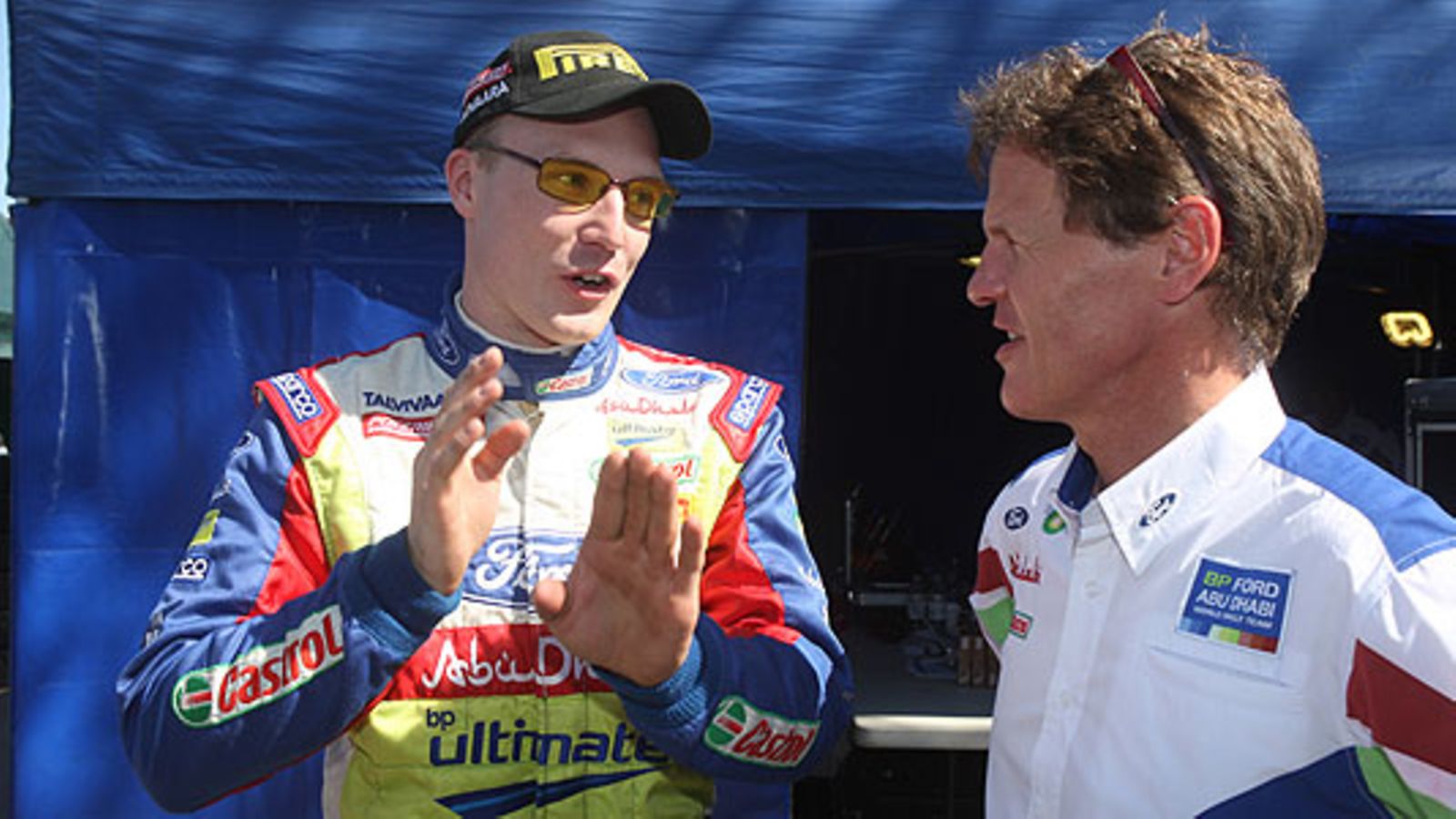 Jari-Matti Latvala ja Malcolm Wilson, kuva: Ford/Les Kolczak