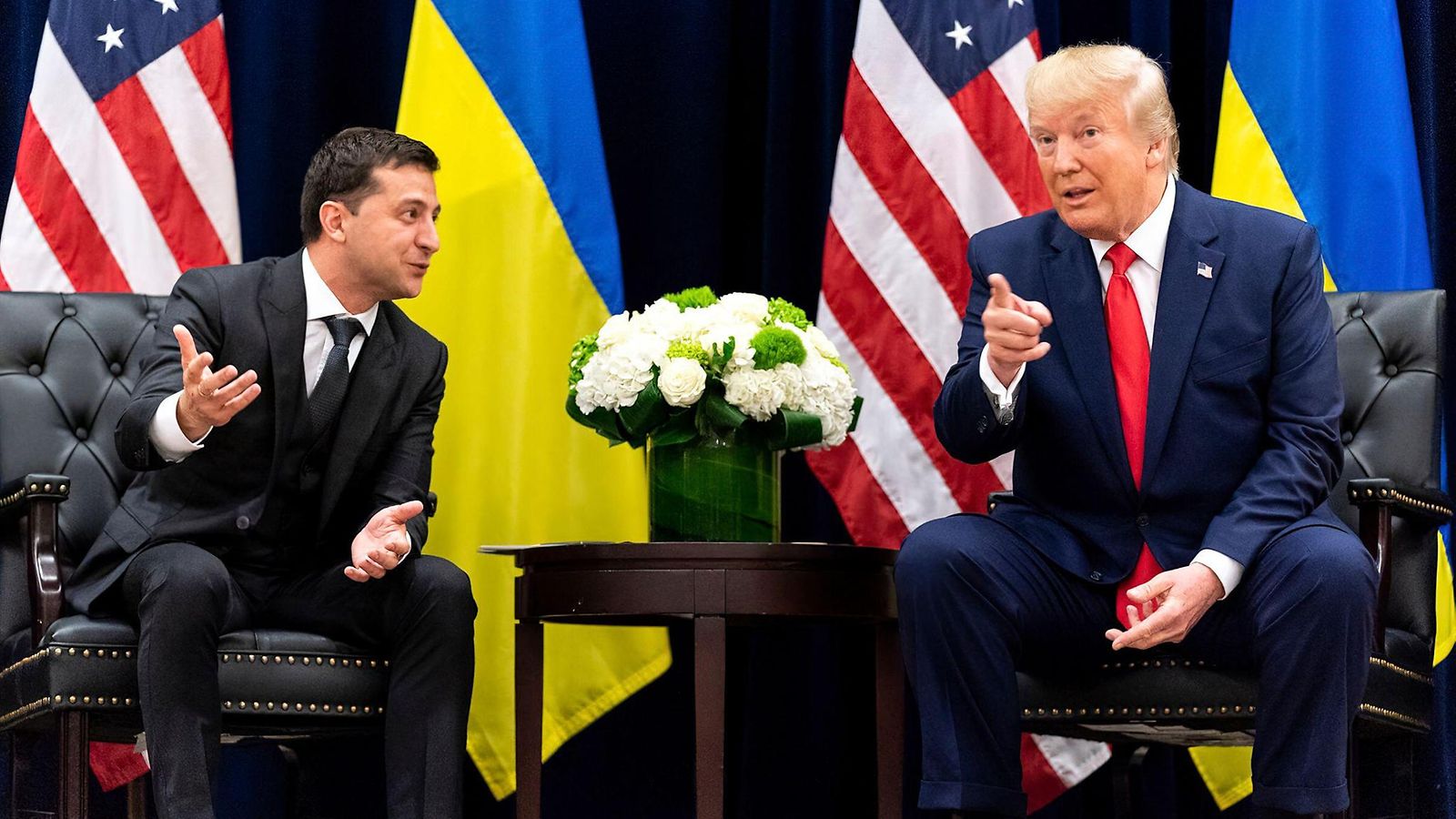 Donald Trump ja Volodymyr Zelenskyi tapasivat vuonna 2019.