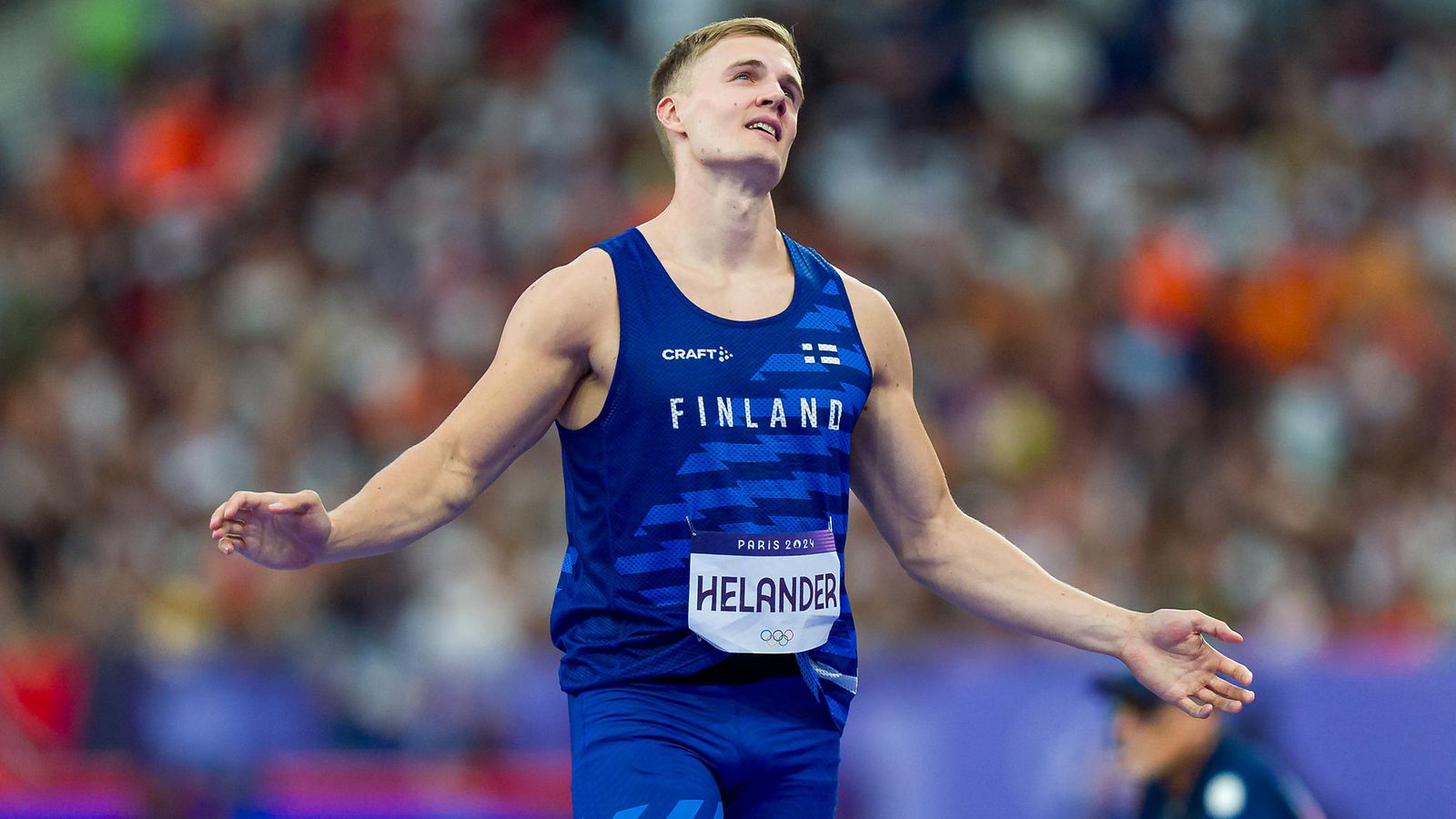 Oliver Helander pettyi olympiafinaalissa Pariisissa.