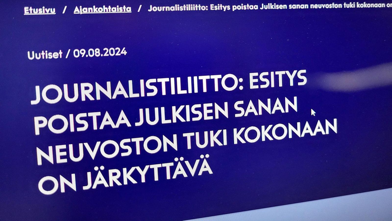 Journalistiliitto JSN lehtikuva