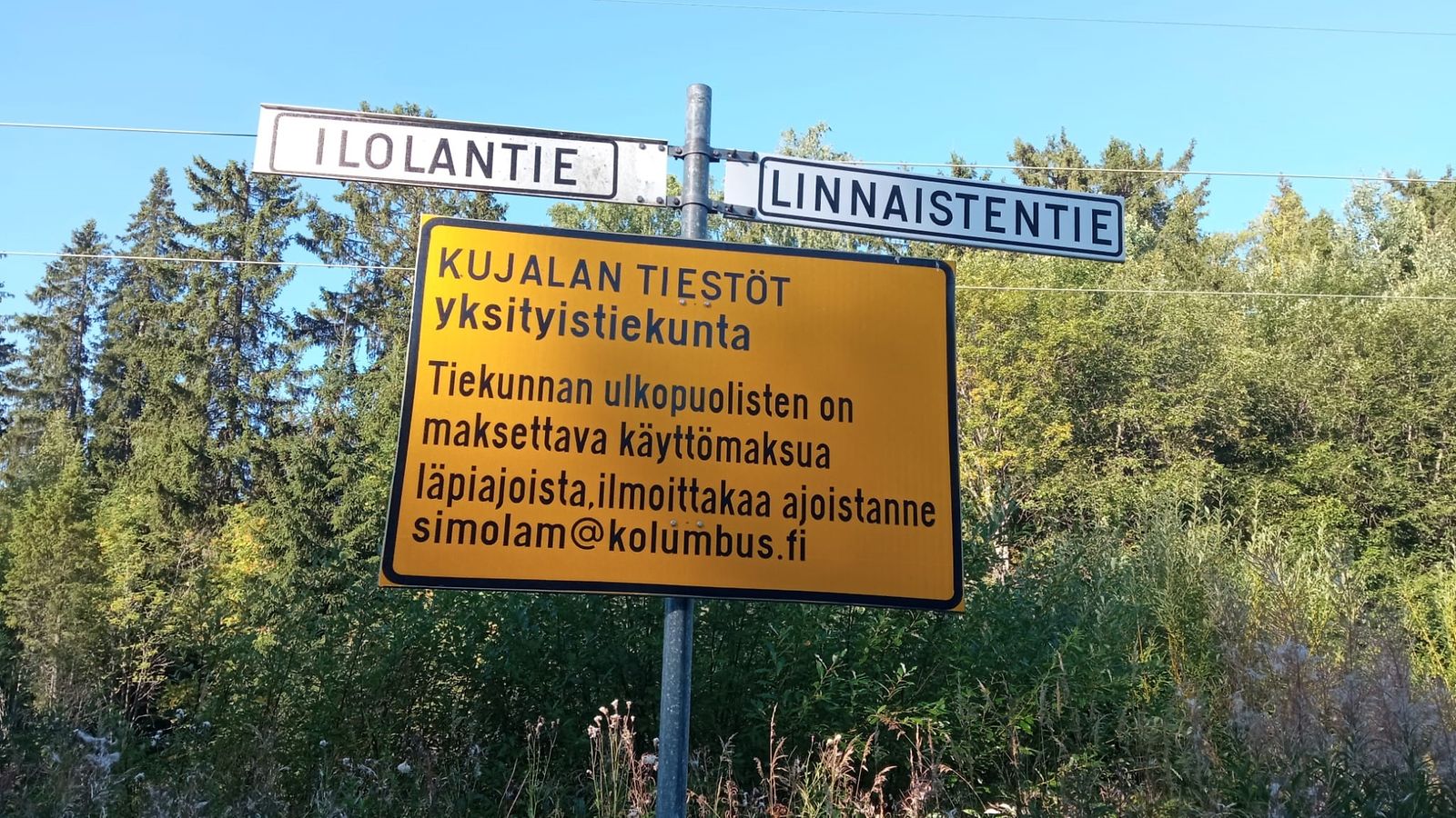 Kujalan tiestöt kyltti