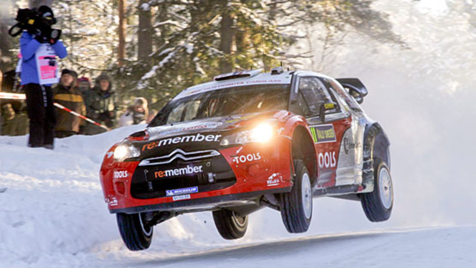 Petter Solberg Ruotsin MM-rallissa.