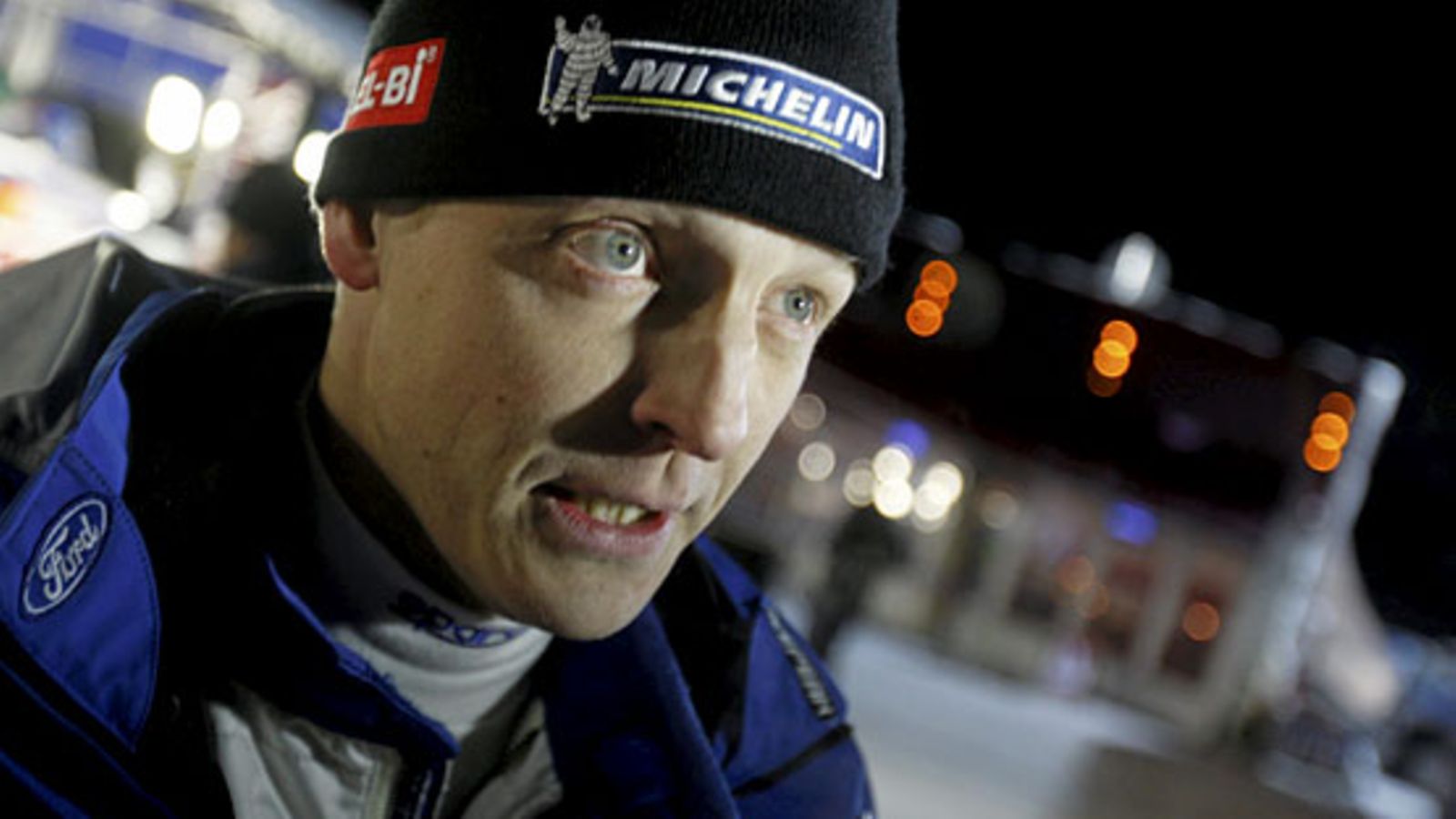 Mikko Hirvonen Ruotsin MM-rallissa.