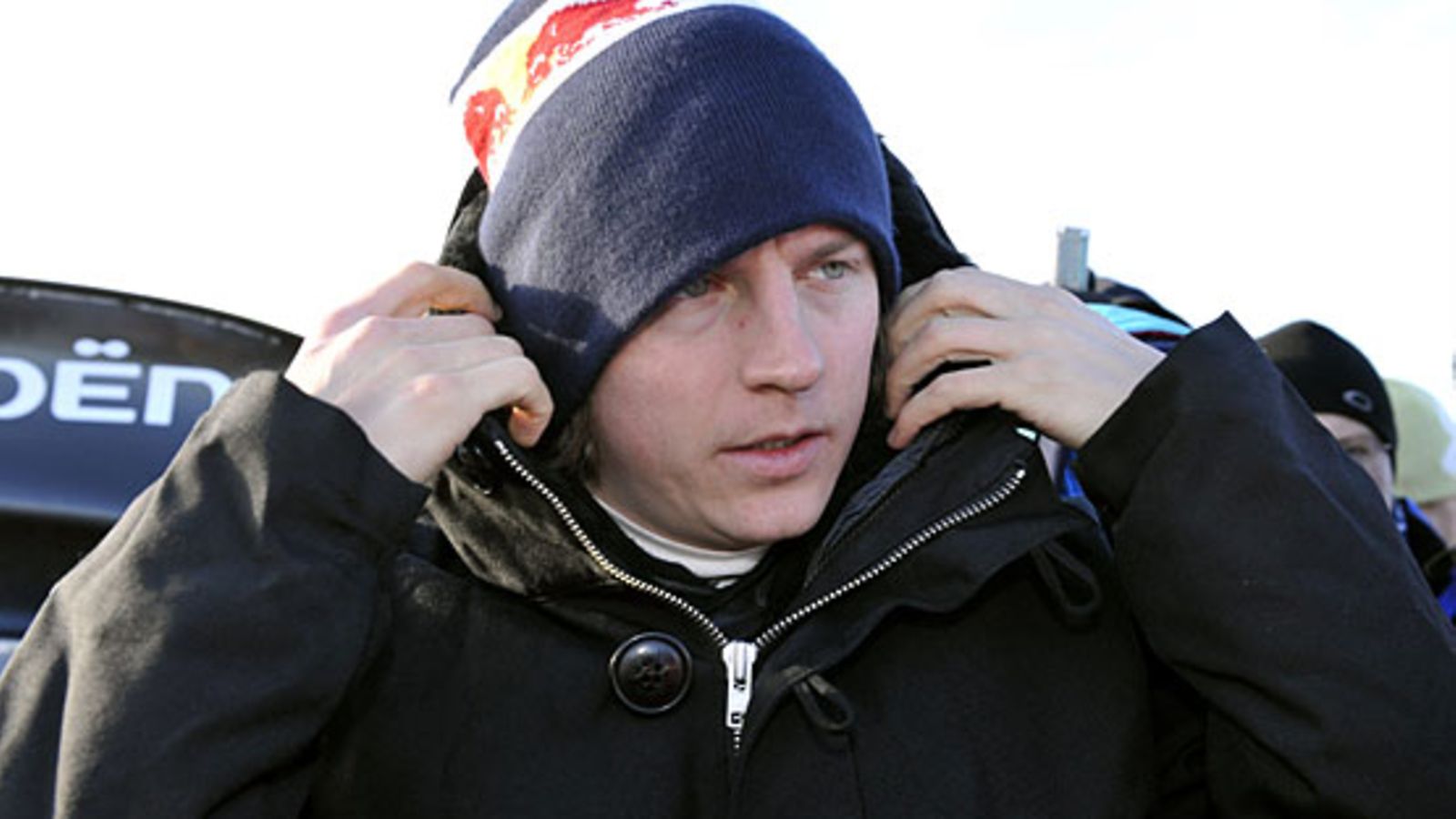 Kimi Räikkönen Ruotsin MM-rallissa.