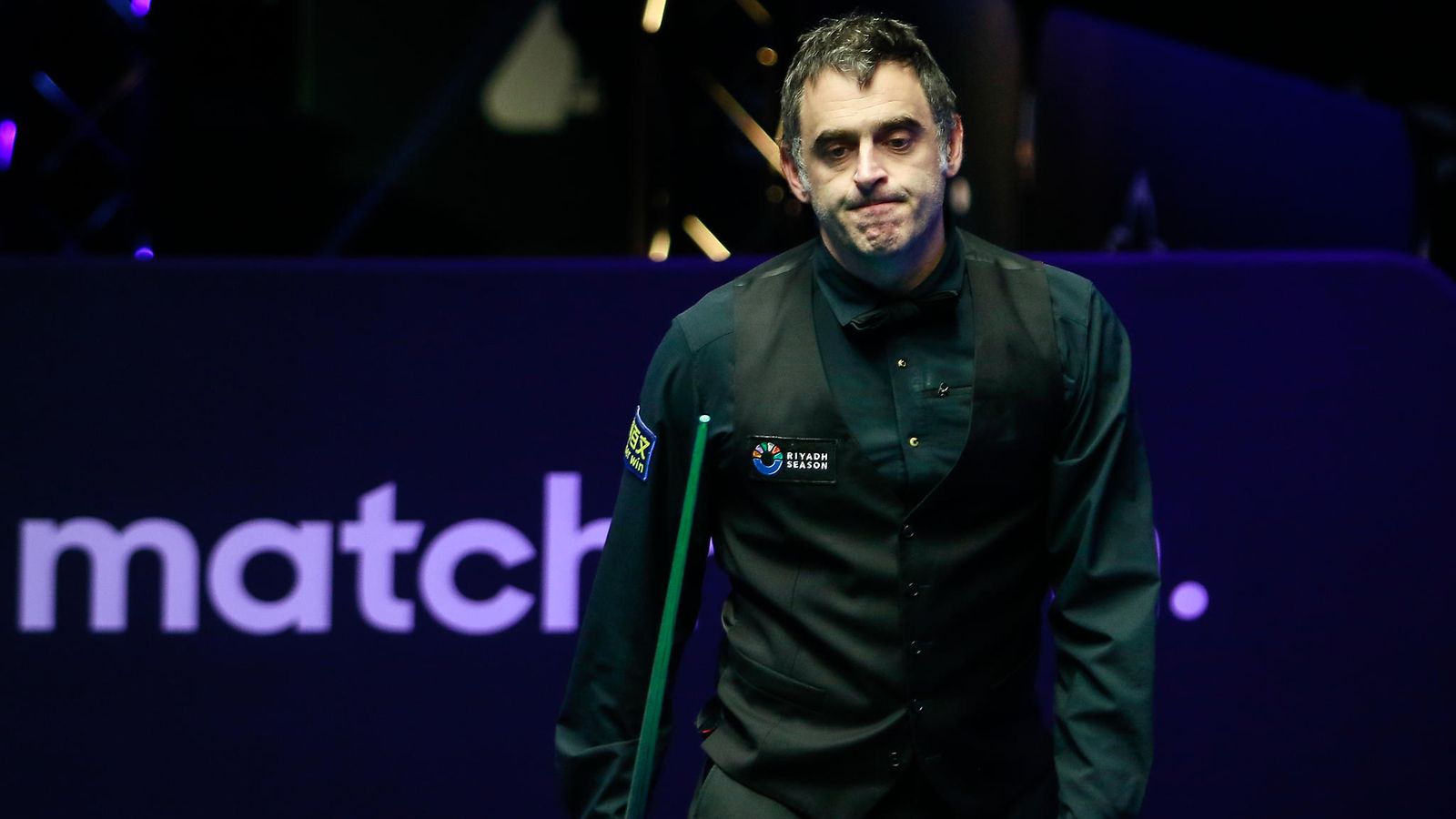 Ronnie O'Sullivan turnauksessa Saudi-Arabiassa syyskuun alussa.