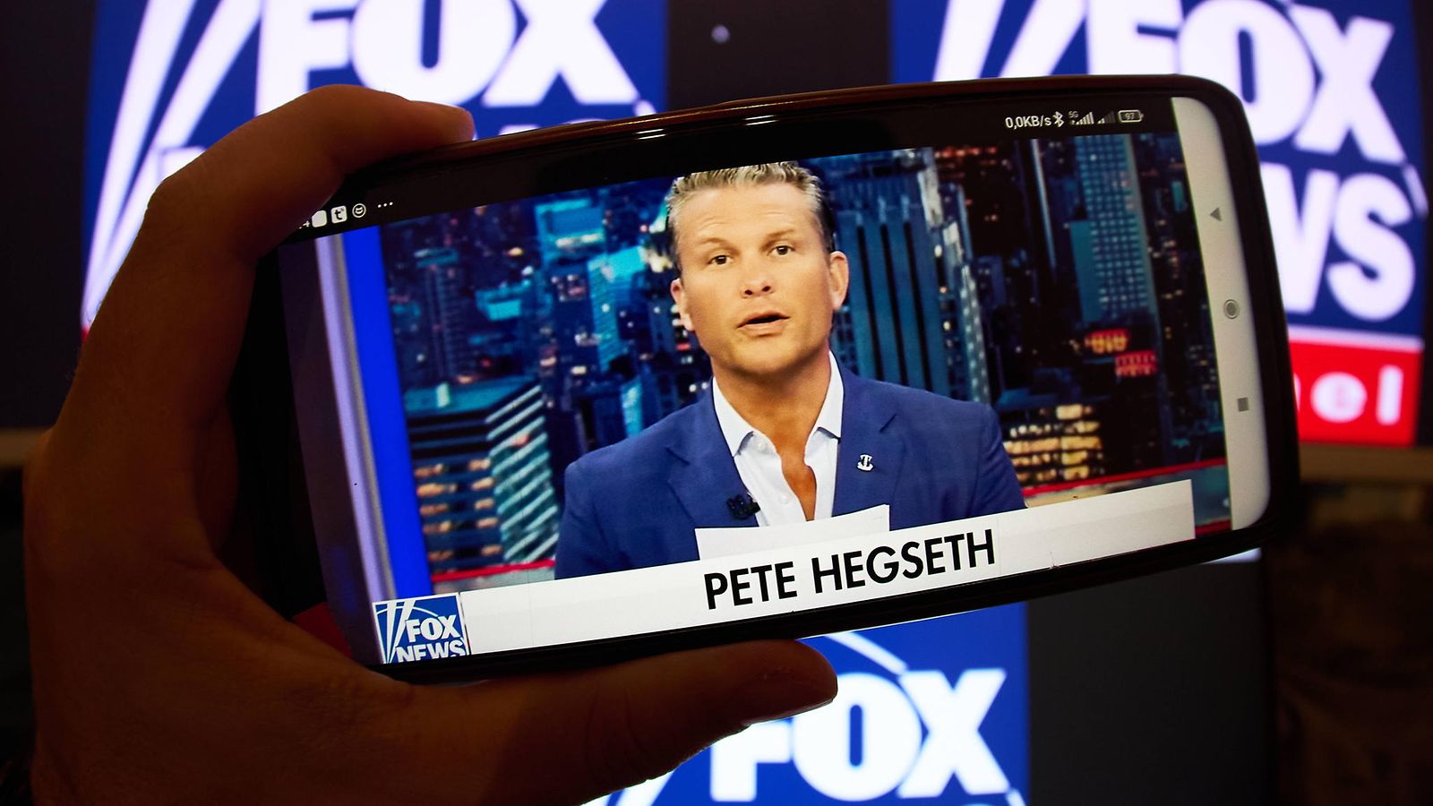 Fox Newsin juontaja ja Yhdysvaltojen tuleva puolustusministeri Pete Hegseth.