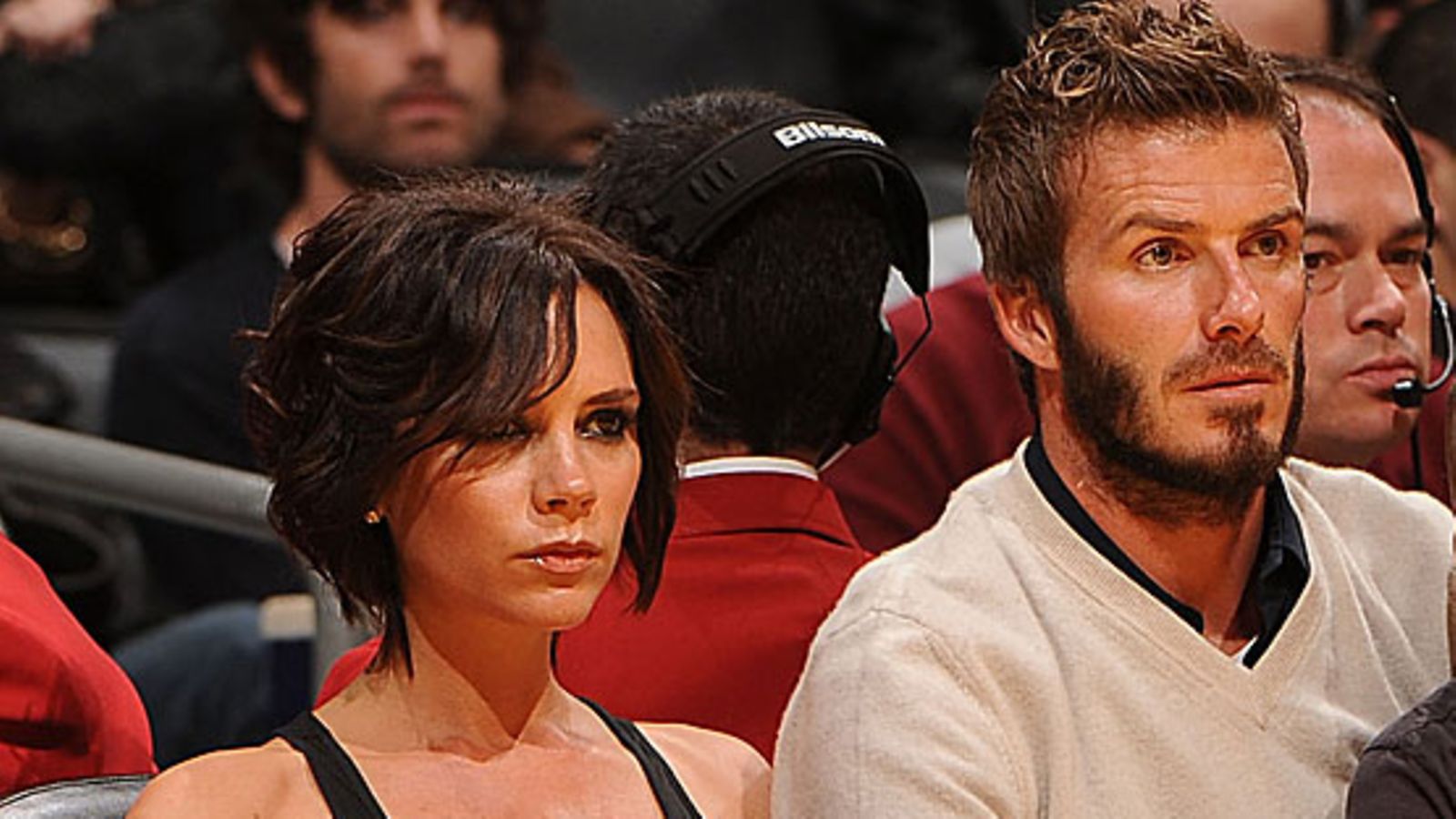 Victoria ja David Beckham, kuva: Andrew D. Bernstein/NBAE/Getty Images