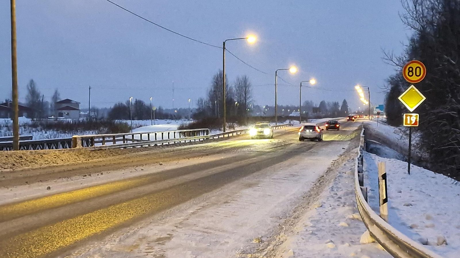 Liikennettä Seinäjoen Nurmossa 22. marraskuuta 2024.