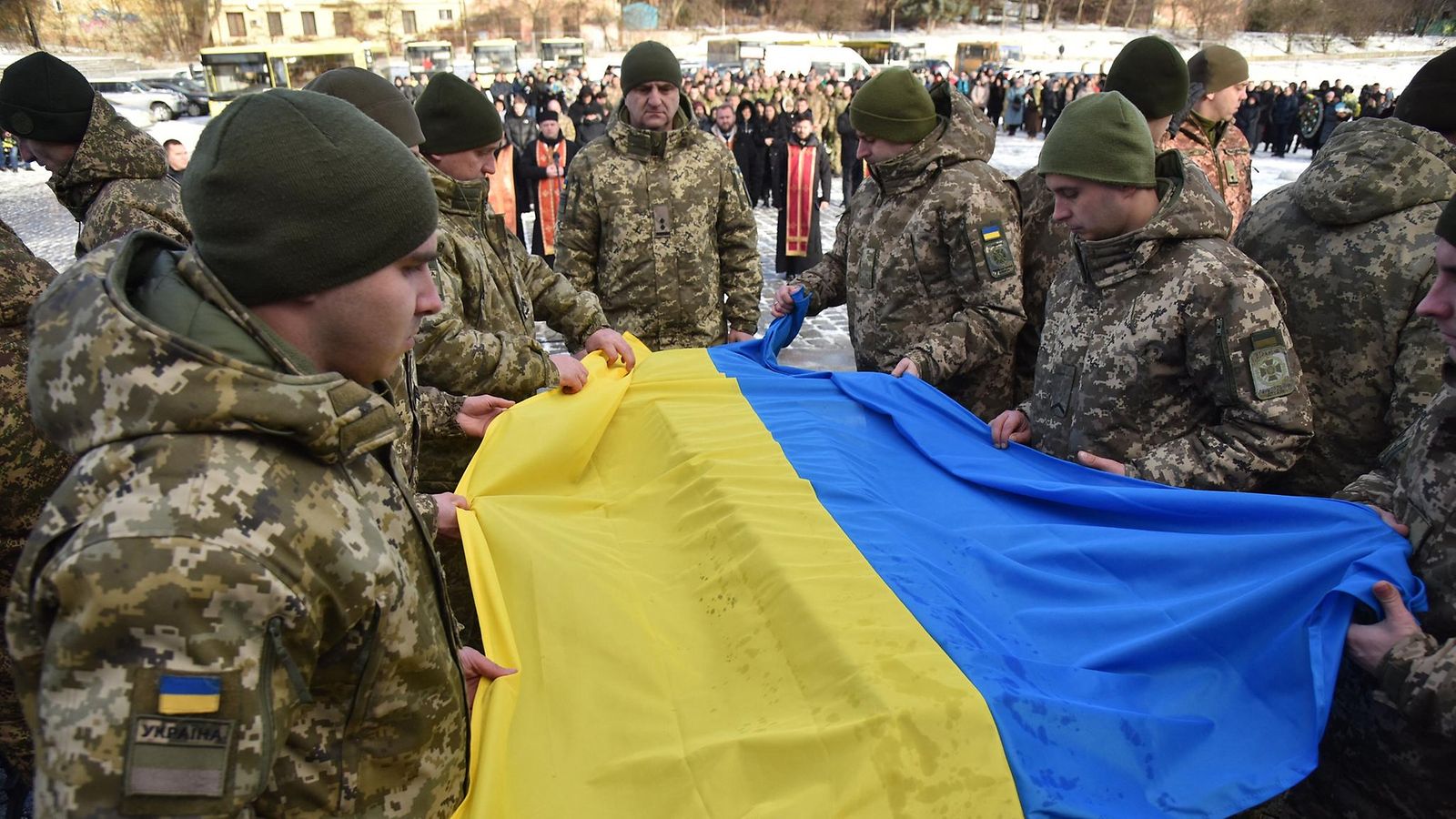 Ukraina sotilas hautajaiset AOP