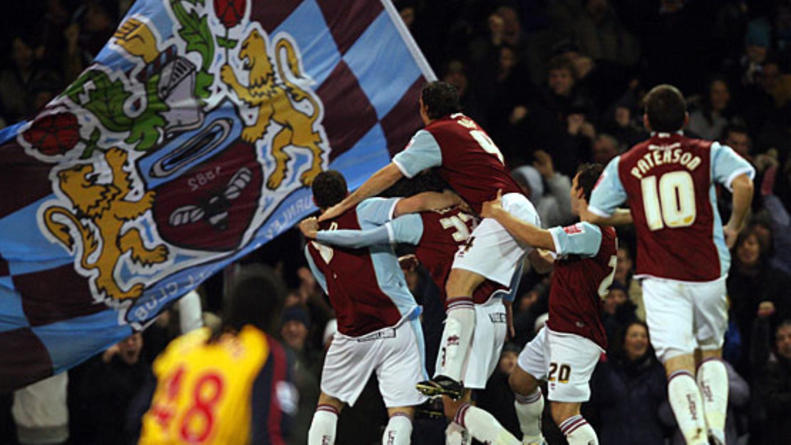 Burnleyn pelaajat juhlviat, kuva: Ross Kinnaird / Getty