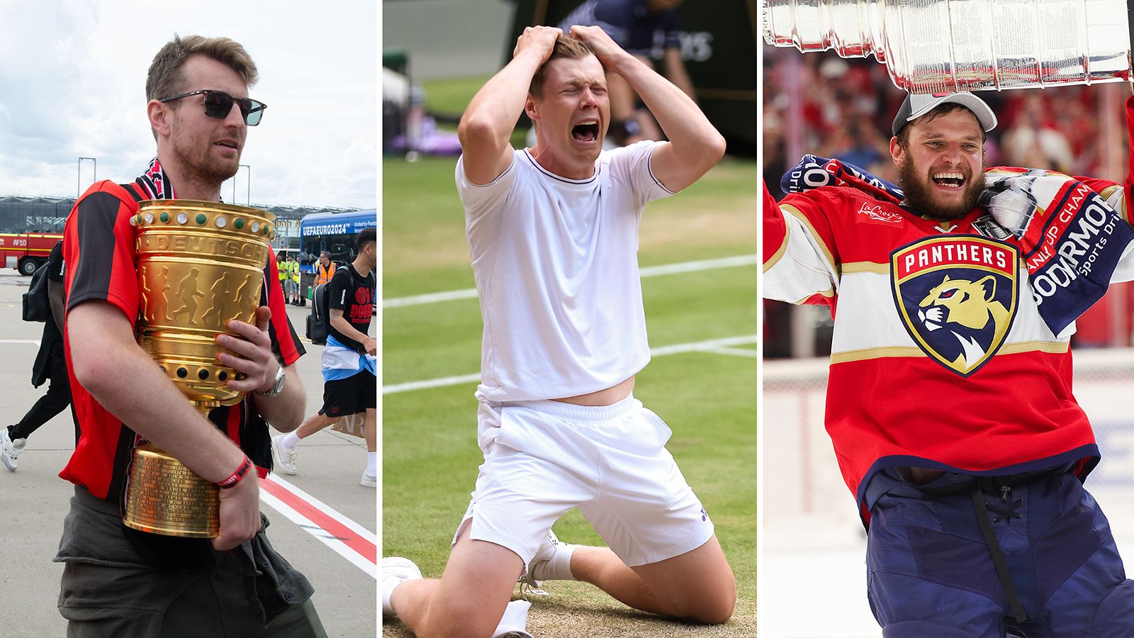 Lukas Hradecky, Harri Heliövaara ja Aleksander Barkov kuuluivat urheiluvuoden 2024 suomalaiskasvoihin.