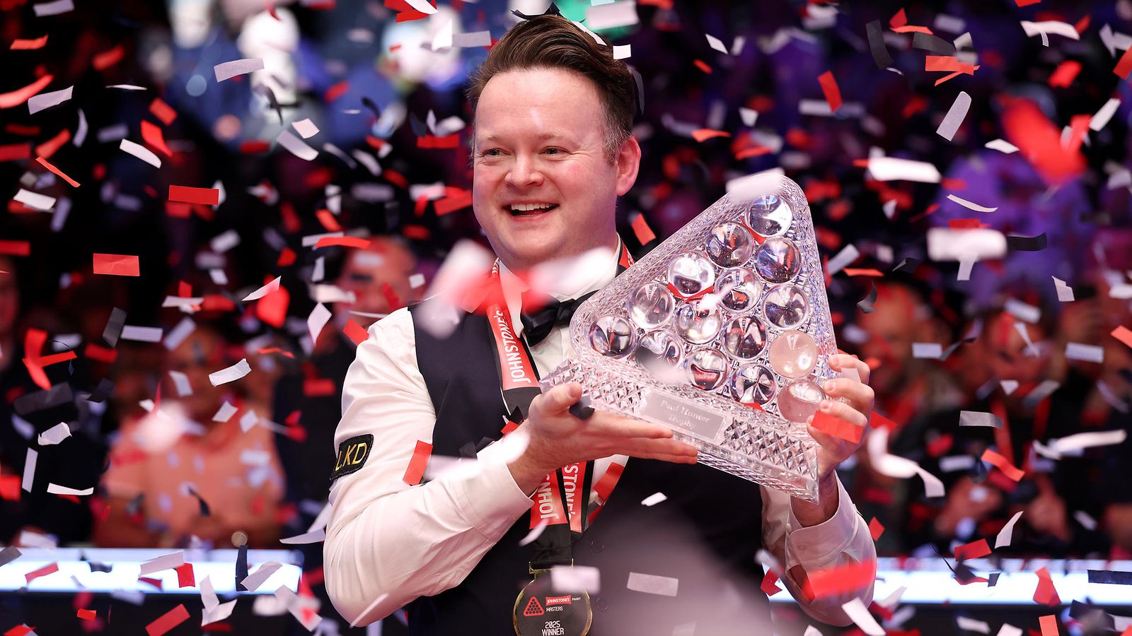 Shaun Murphy juhli Mastersin voittoa Lontoossa.