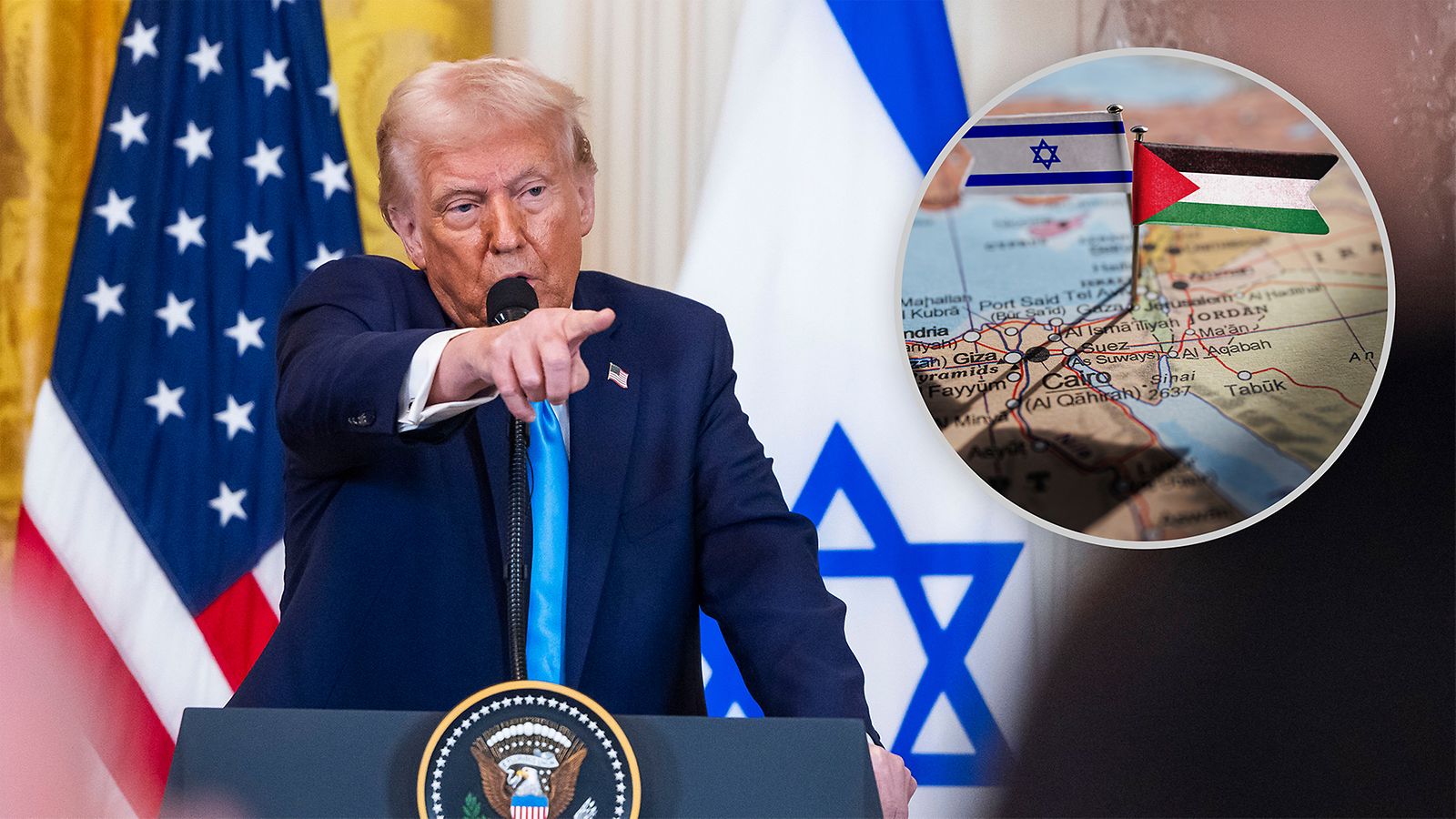 0502 Trump, Gaza, Israel, Palestiina