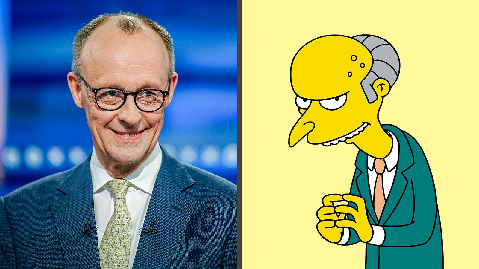 1902 Friedrich Merz Mr. Burns simpsonit saksa