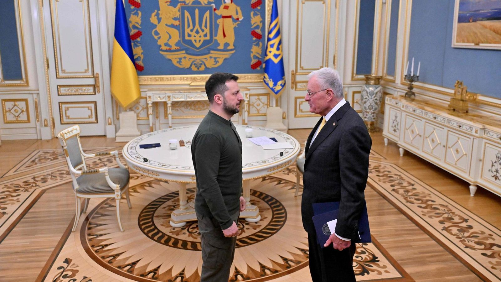 LK 20.2.2025 USA:n lähettiläs Keith Kellogg tapasi Ukrainan presidentin Volodymyr Zelenskyin Kiovassa.