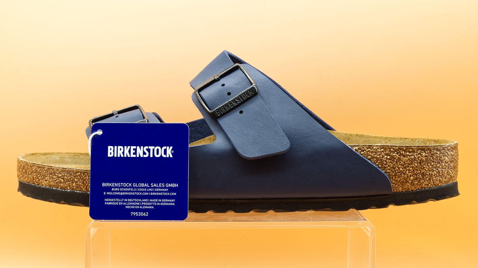 AOP Birkenstockin nahkasandaali.