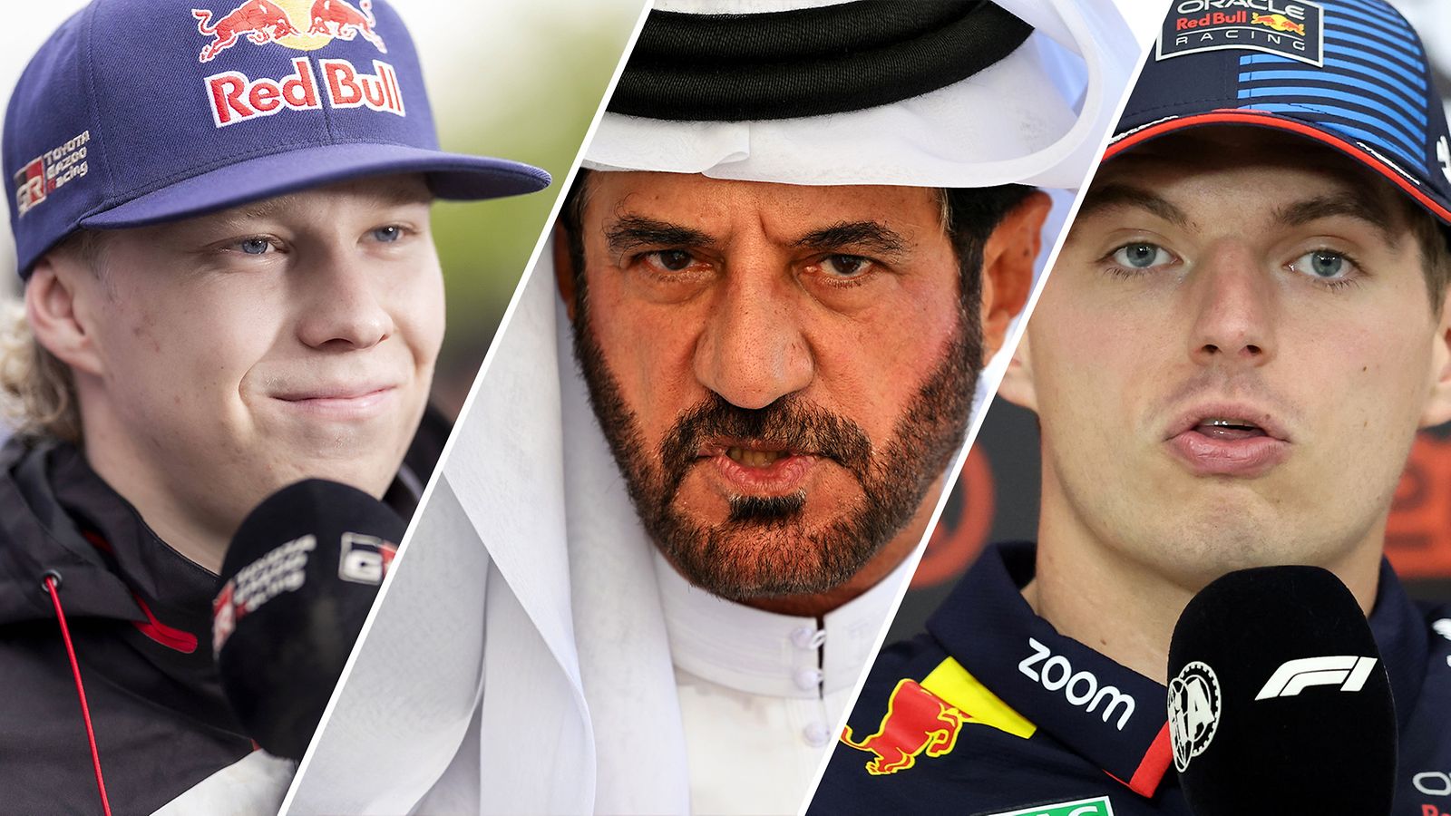 Kalle Rovanperä, Mohammed bin Sulayem, Max Verstappen, 2025