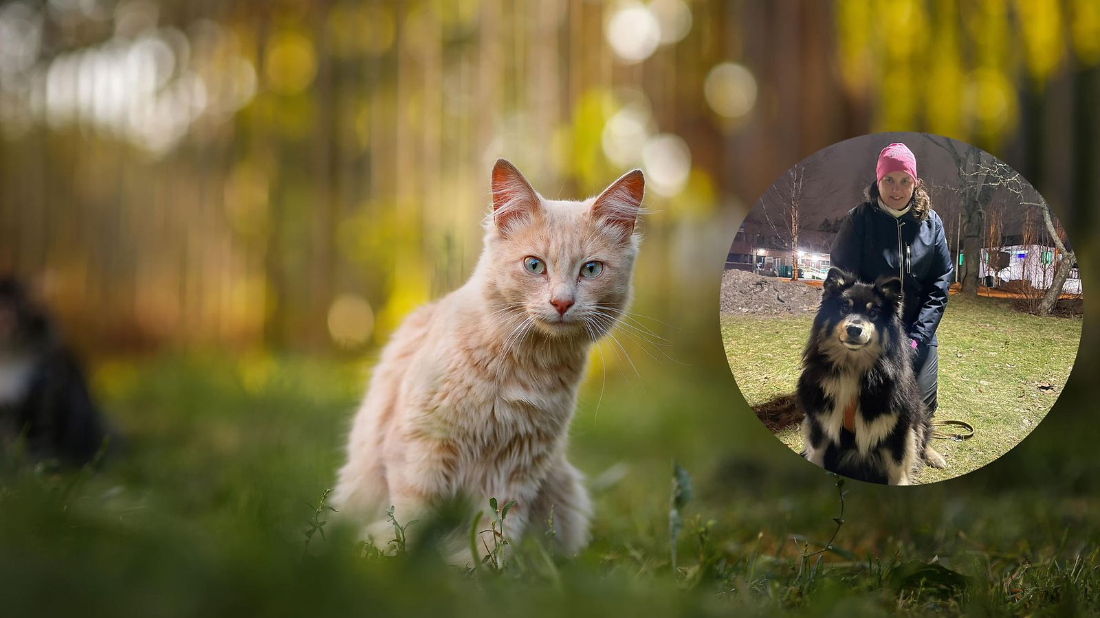 Pikkukuvassa Lena ja Ranja-koira.