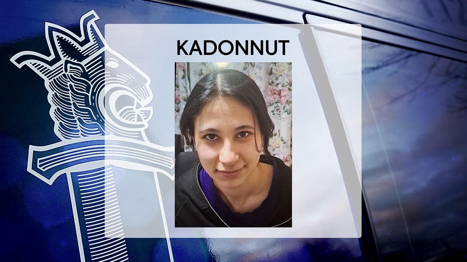 Tampereella Leinolan alueella katosi viime yönä 16-vuotias tyttö. Kaikki tiedot kadonneesta pyydetään numeroon 112.