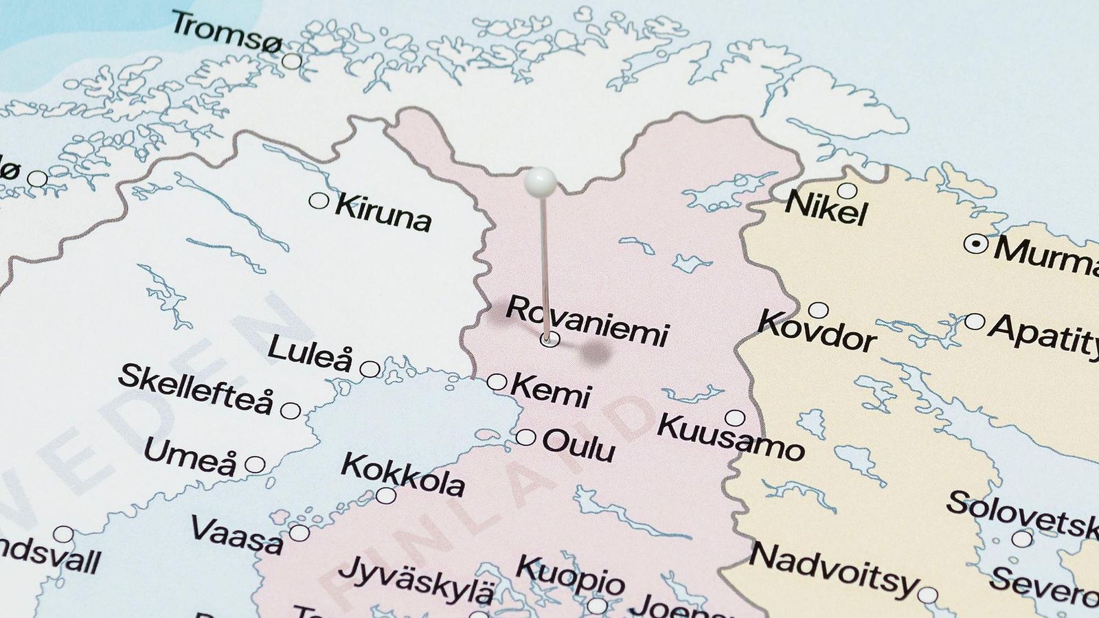 AOP Rovaniemen kaupunki kartalla.