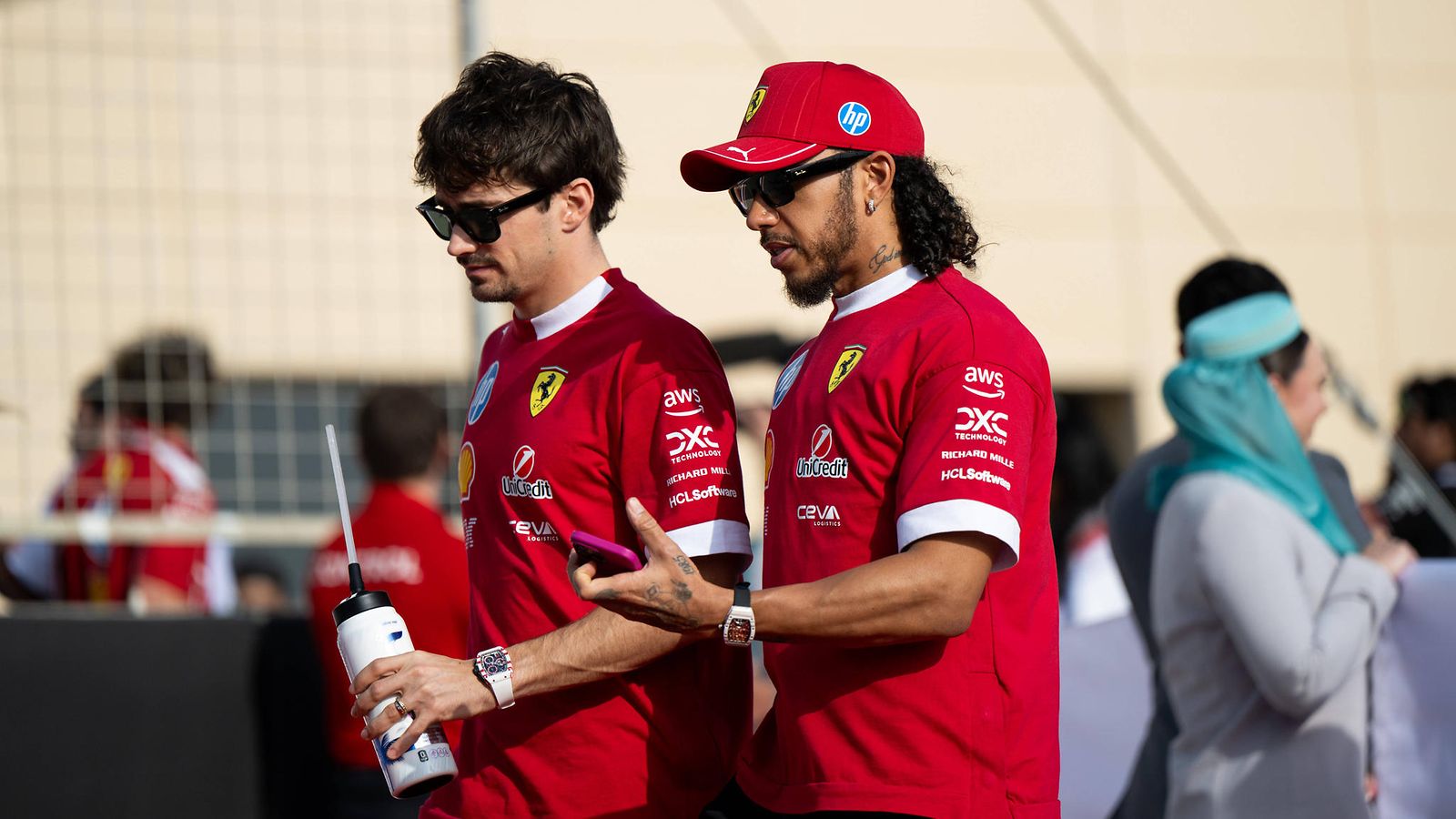 Charles Leclerc & Lewis Hamilton