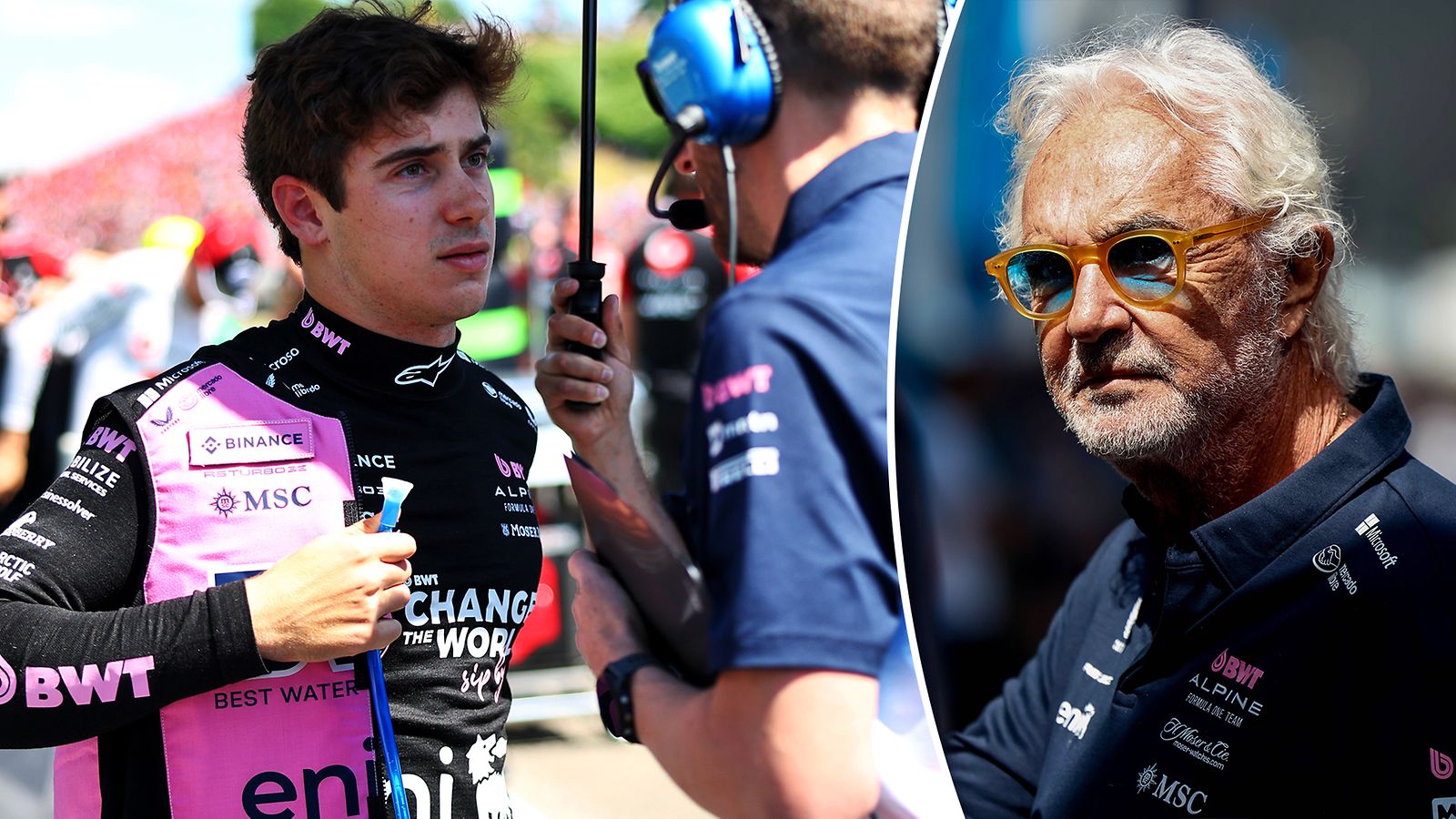 Franco Colapinto, Flavio Briatore, 2025