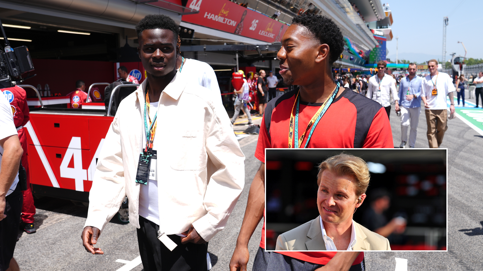 Bukayo Saka & Nico Rosberg