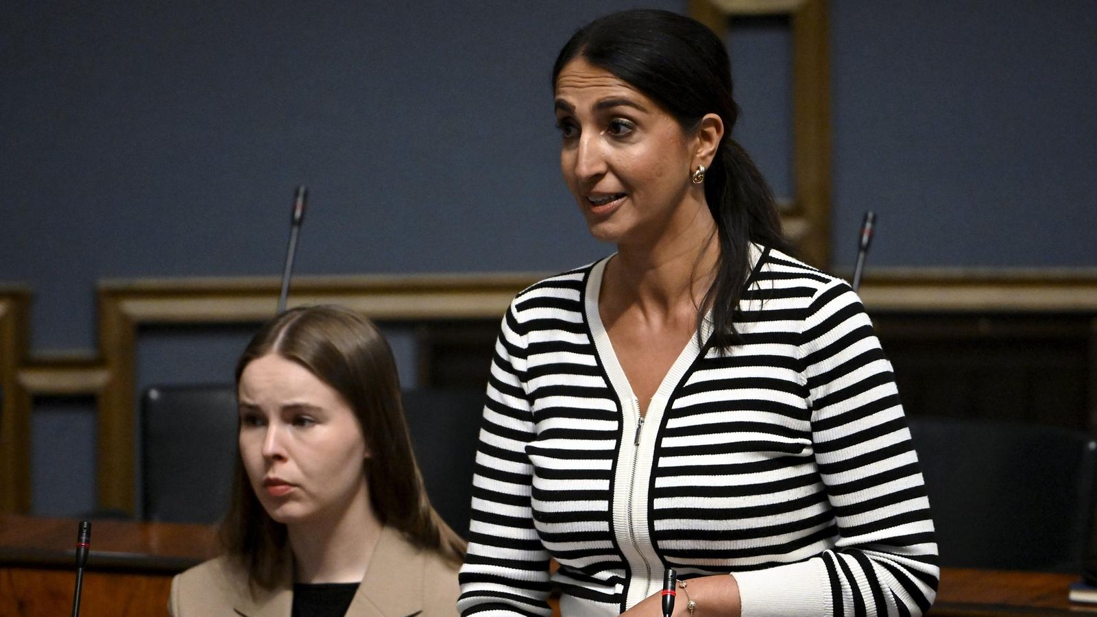 SDP:n Elisa Gebhard ja Nasima Razmyar LK