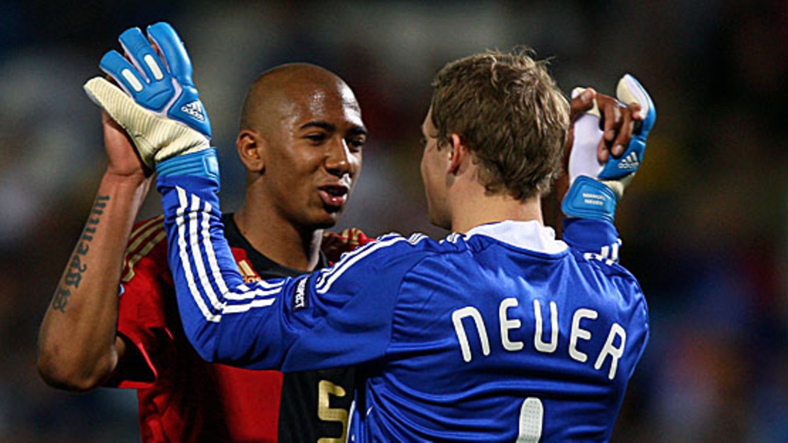 Manuel Neuer ja Jerome Boateng. Kuva: Jörn Pollex/GETTY.